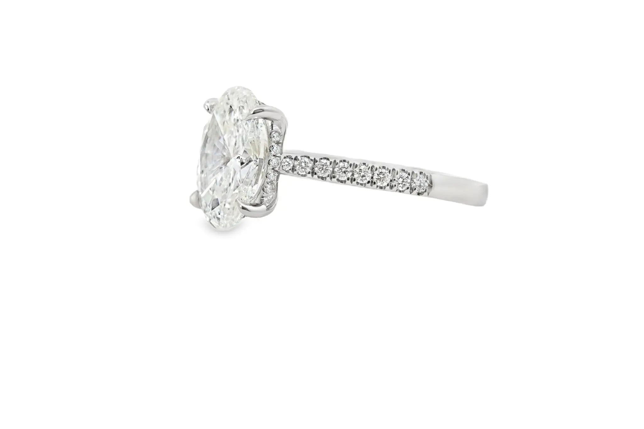 Platinum Lab Diamond Engagement Ring 3.27ct - AM4064 - Hallmark Jewellers Formby & The Jewellers Bench Widnes