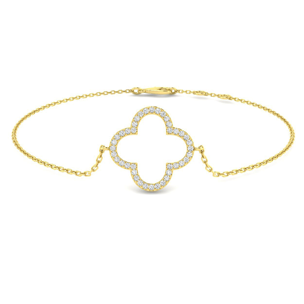 9ct Gold Diamond Shape Bracelet - LM1016 - Hallmark Jewellers Formby & The Jewellers Bench Widnes