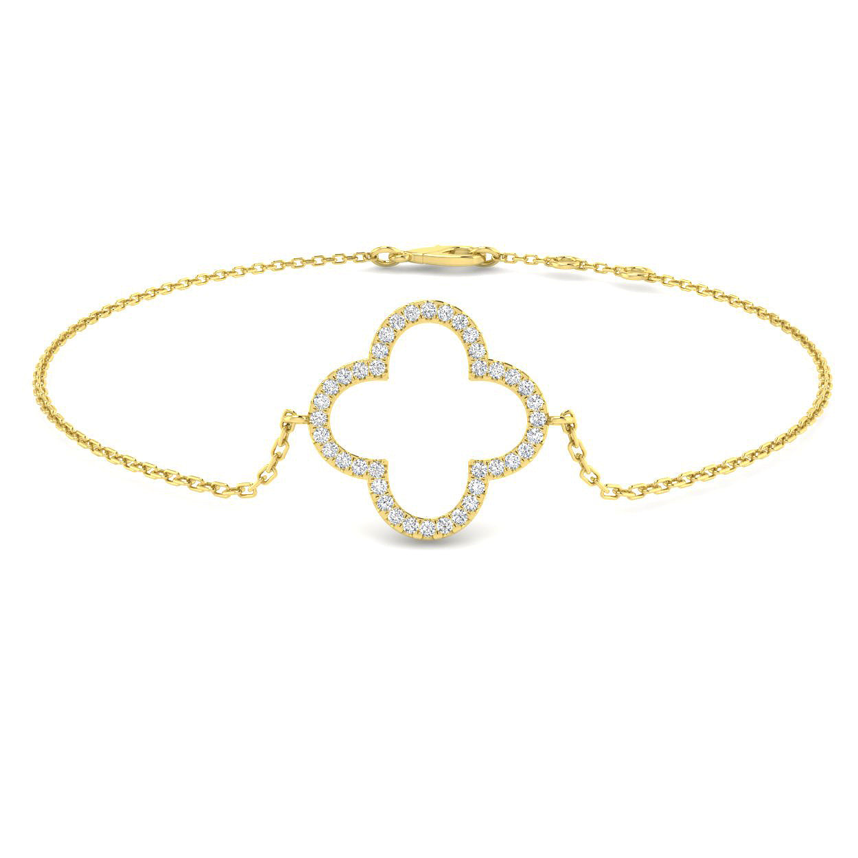 9ct Gold Diamond Shape Bracelet - LM1017 - Hallmark Jewellers Formby & The Jewellers Bench Widnes