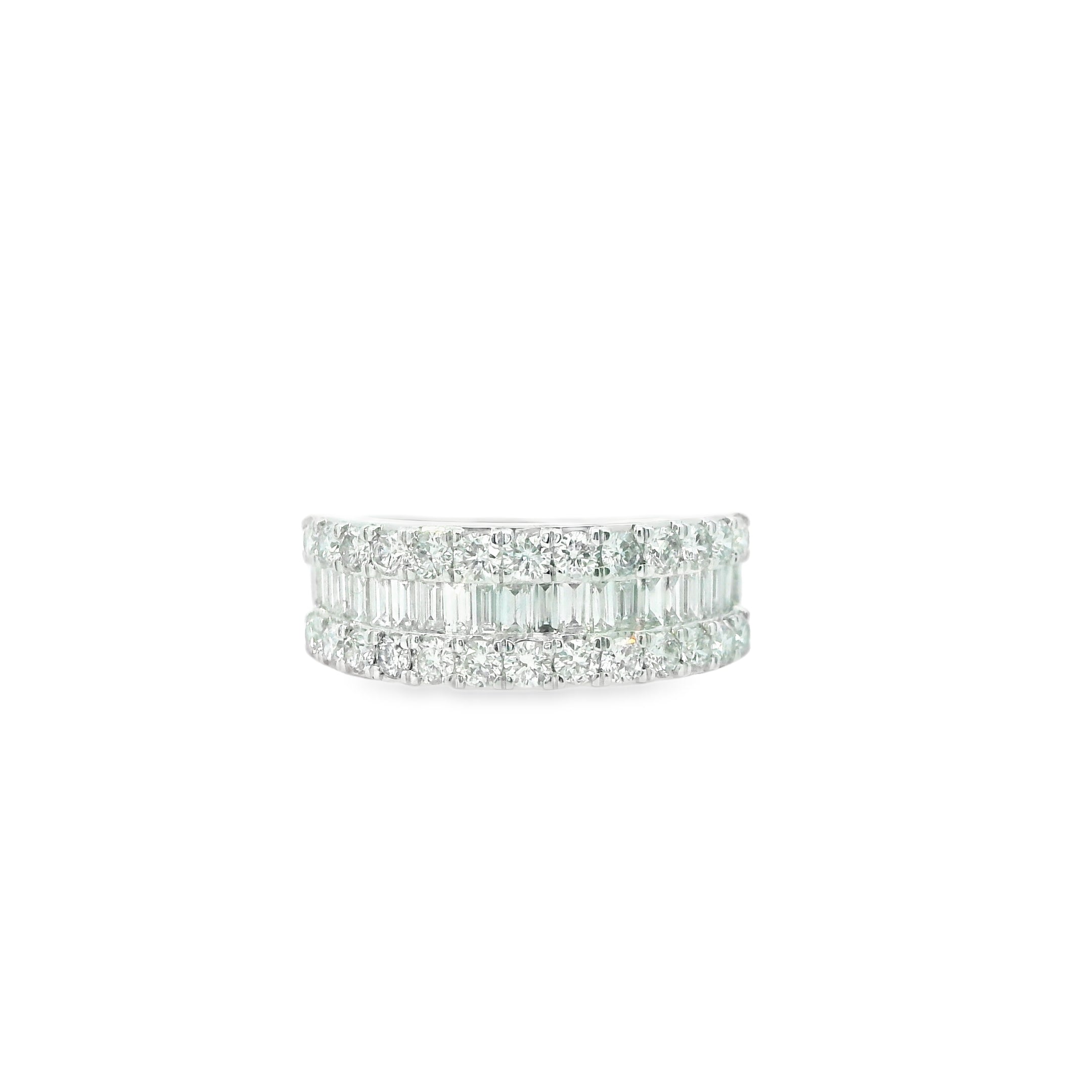 Platinum Baguette & Brilliant Ring - DR4172