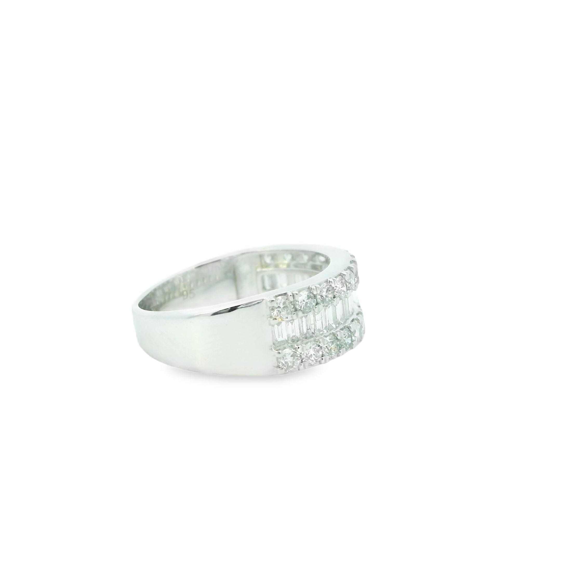 Platinum Baguette & Brilliant Ring - DR4172