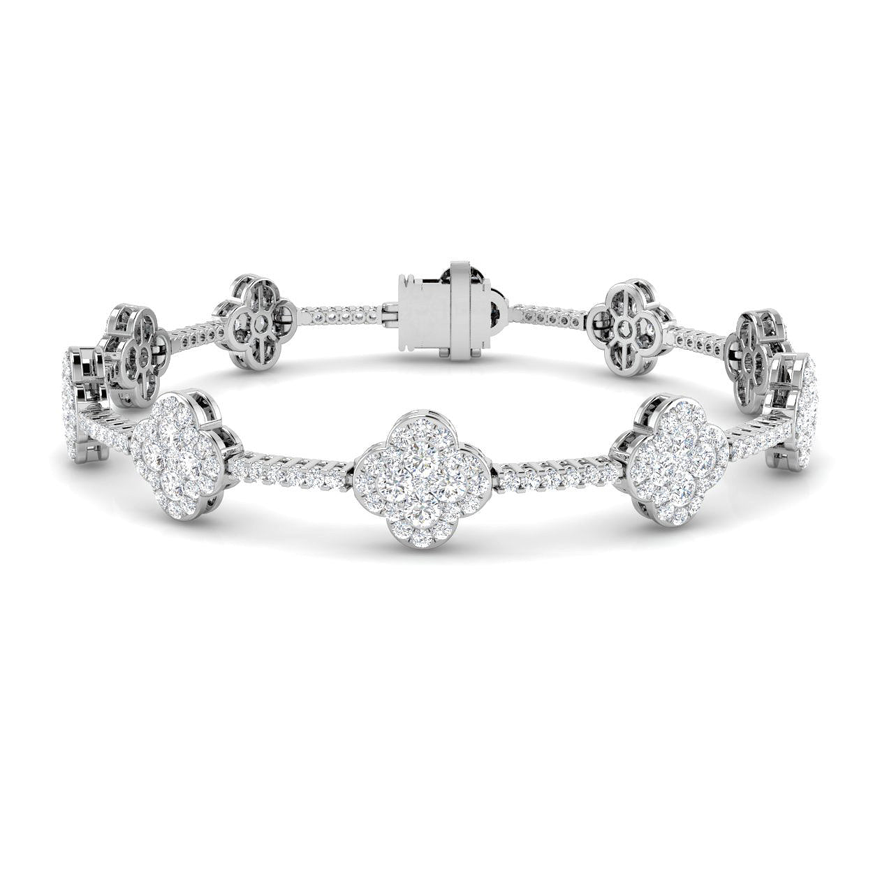 18ct Gold Diamond Shape Bracelet - LM1009 - Hallmark Jewellers Formby & The Jewellers Bench Widnes