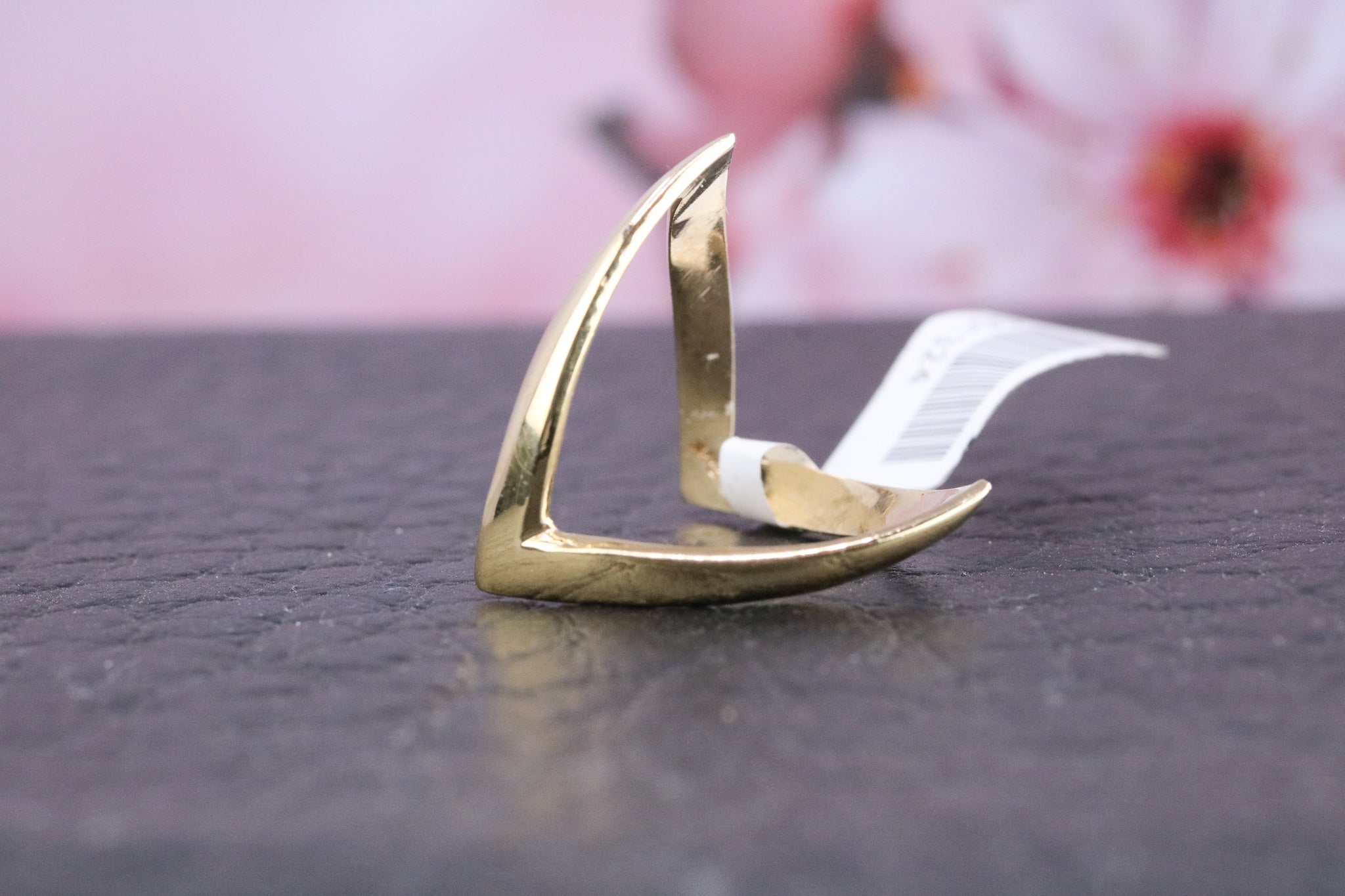 9ct Yellow Gold Wishbone Ring - CO1324 - Hallmark Jewellers Formby & The Jewellers Bench Widnes