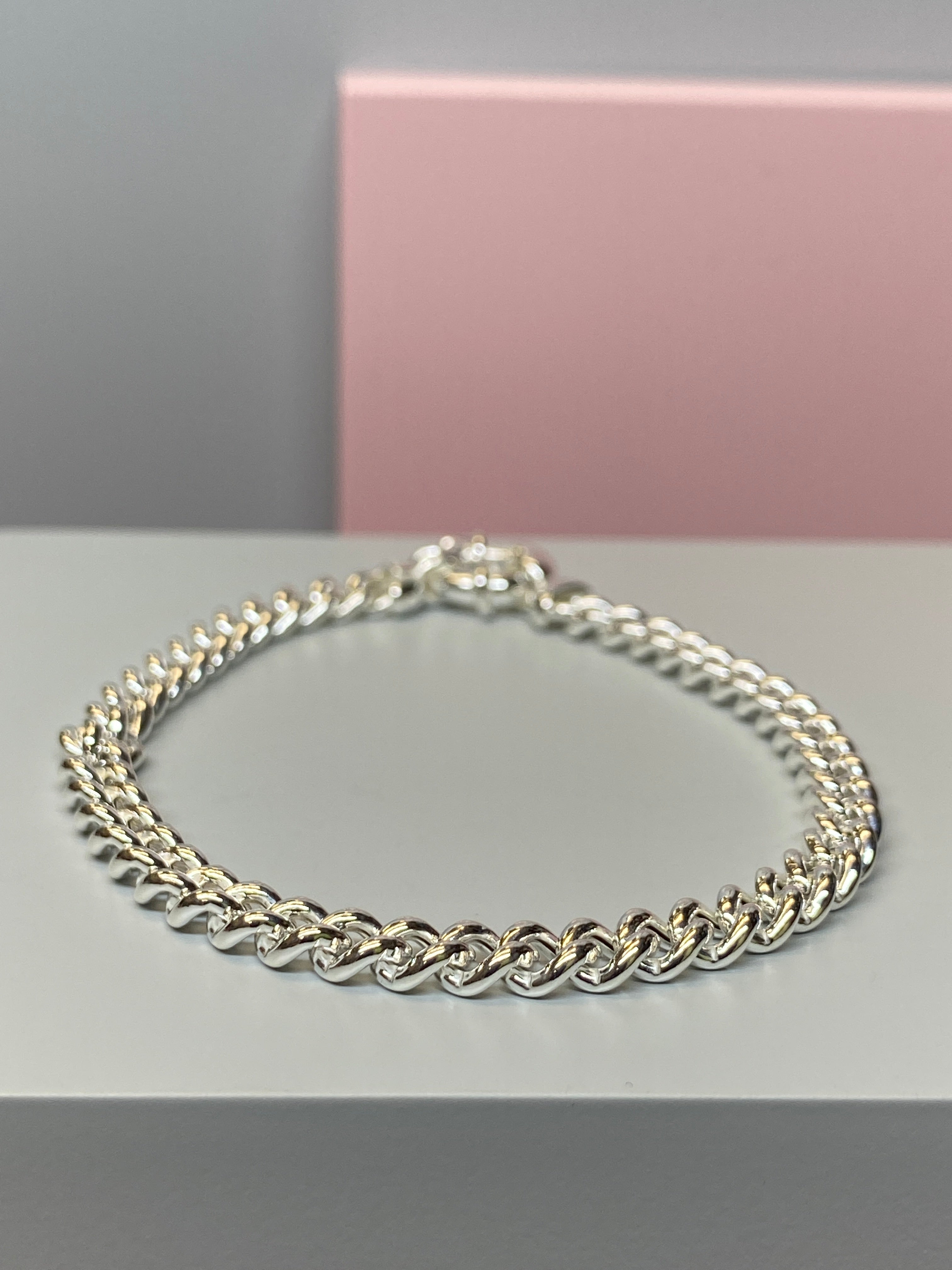 Silver Curb Bracelet - Hallmark Jewellers Formby & The Jewellers Bench Widnes