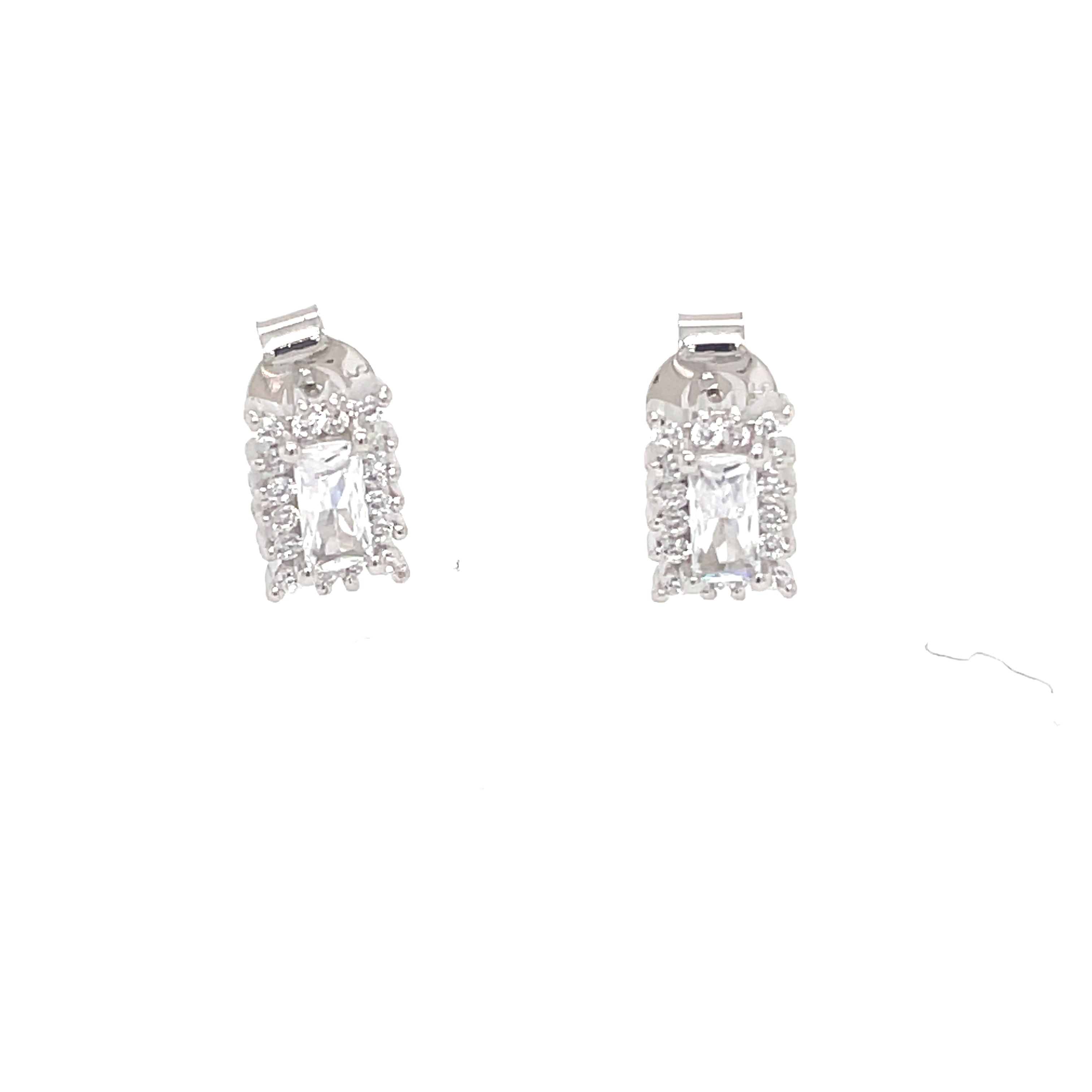 Silver CZ Studs - MJ018 - Hallmark Jewellers Formby & The Jewellers Bench Widnes