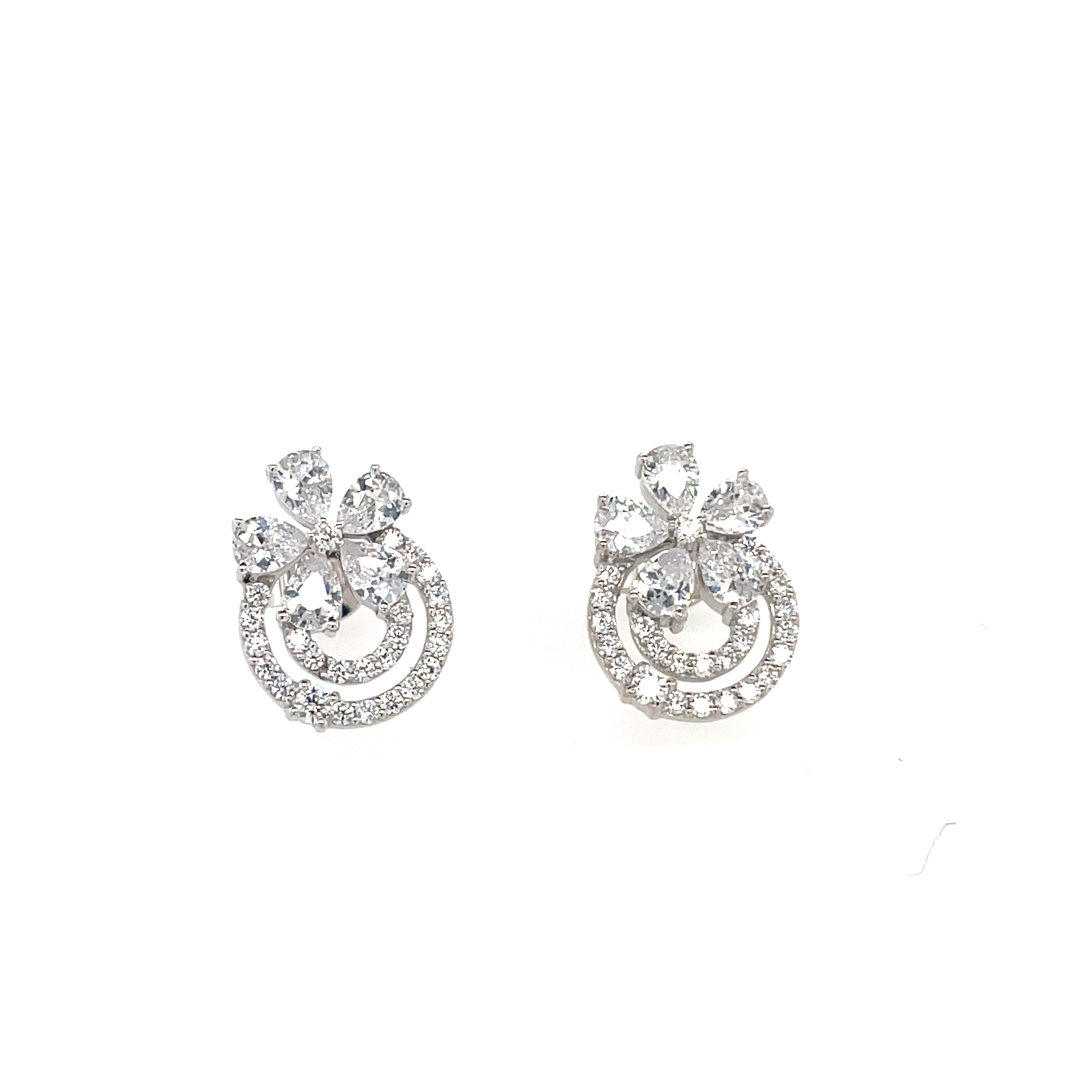 Silver CZ Studs - MJ004 - Hallmark Jewellers Formby & The Jewellers Bench Widnes