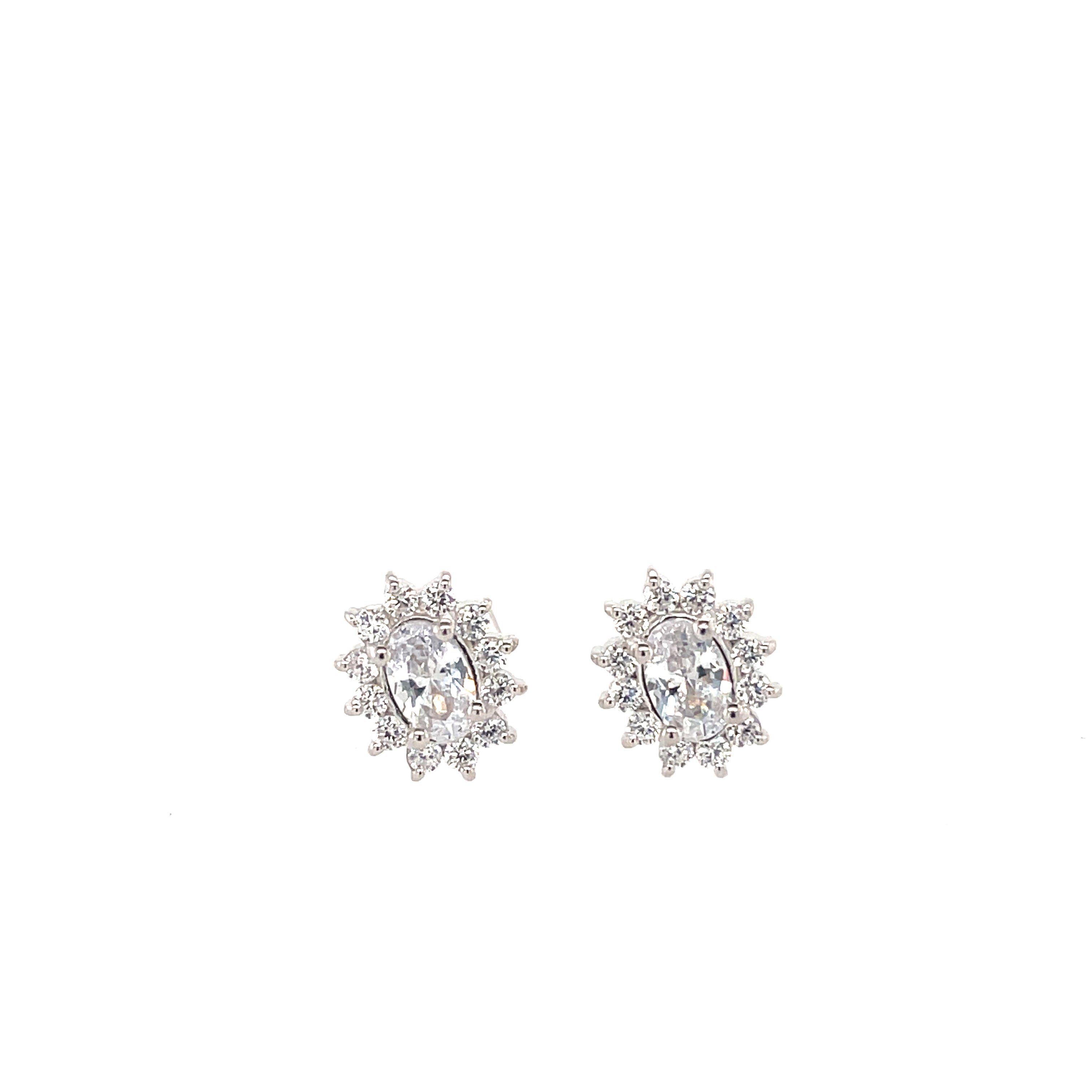 Silver CZ Studs - MJ012 - Hallmark Jewellers Formby & The Jewellers Bench Widnes