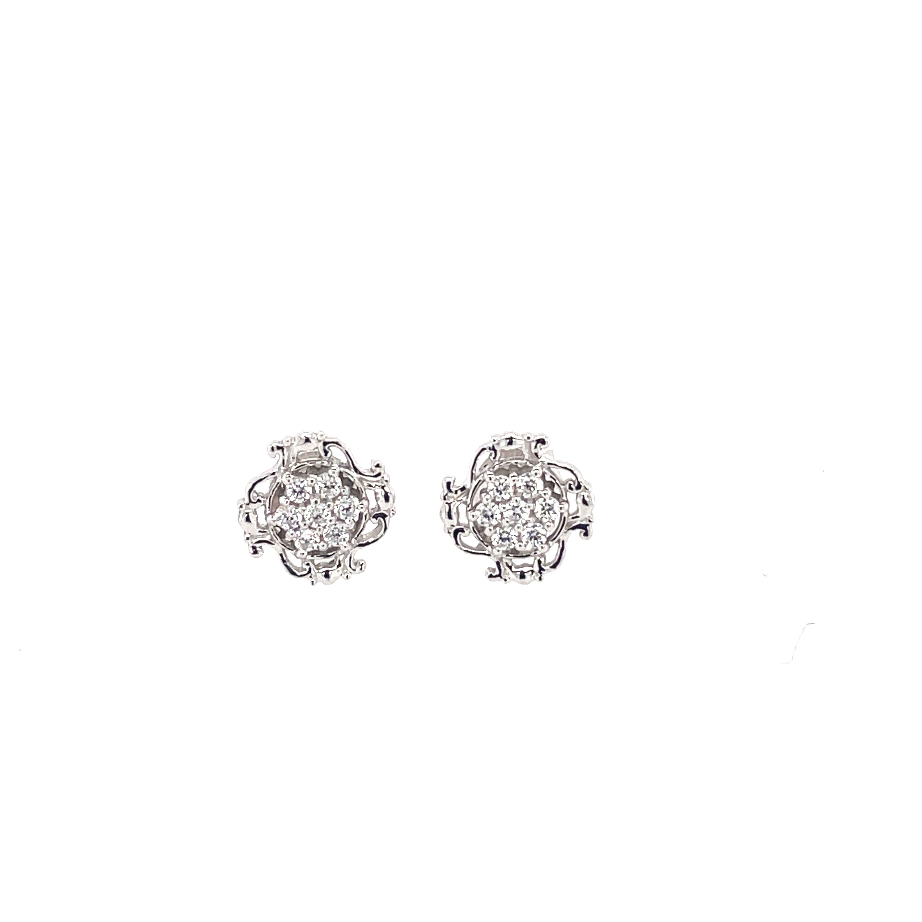 Silver CZ Studs - MJ009 - Hallmark Jewellers Formby & The Jewellers Bench Widnes