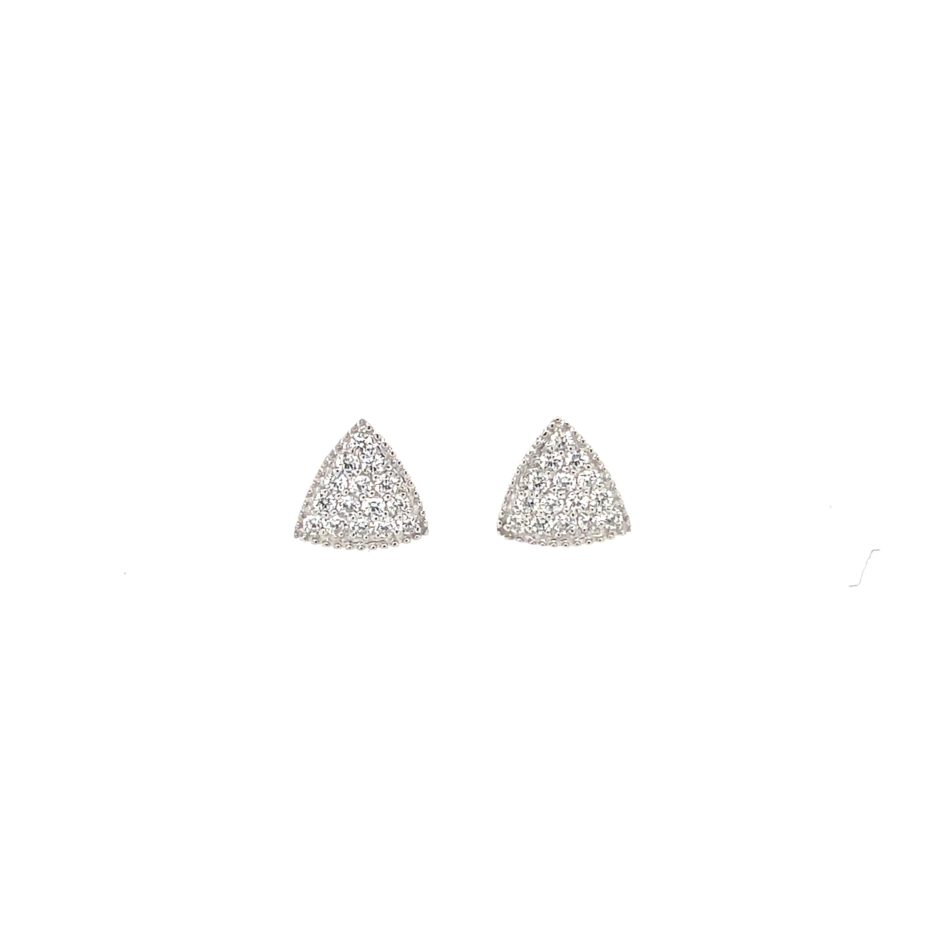 Silver CZ Studs - MJ006 - Hallmark Jewellers Formby & The Jewellers Bench Widnes