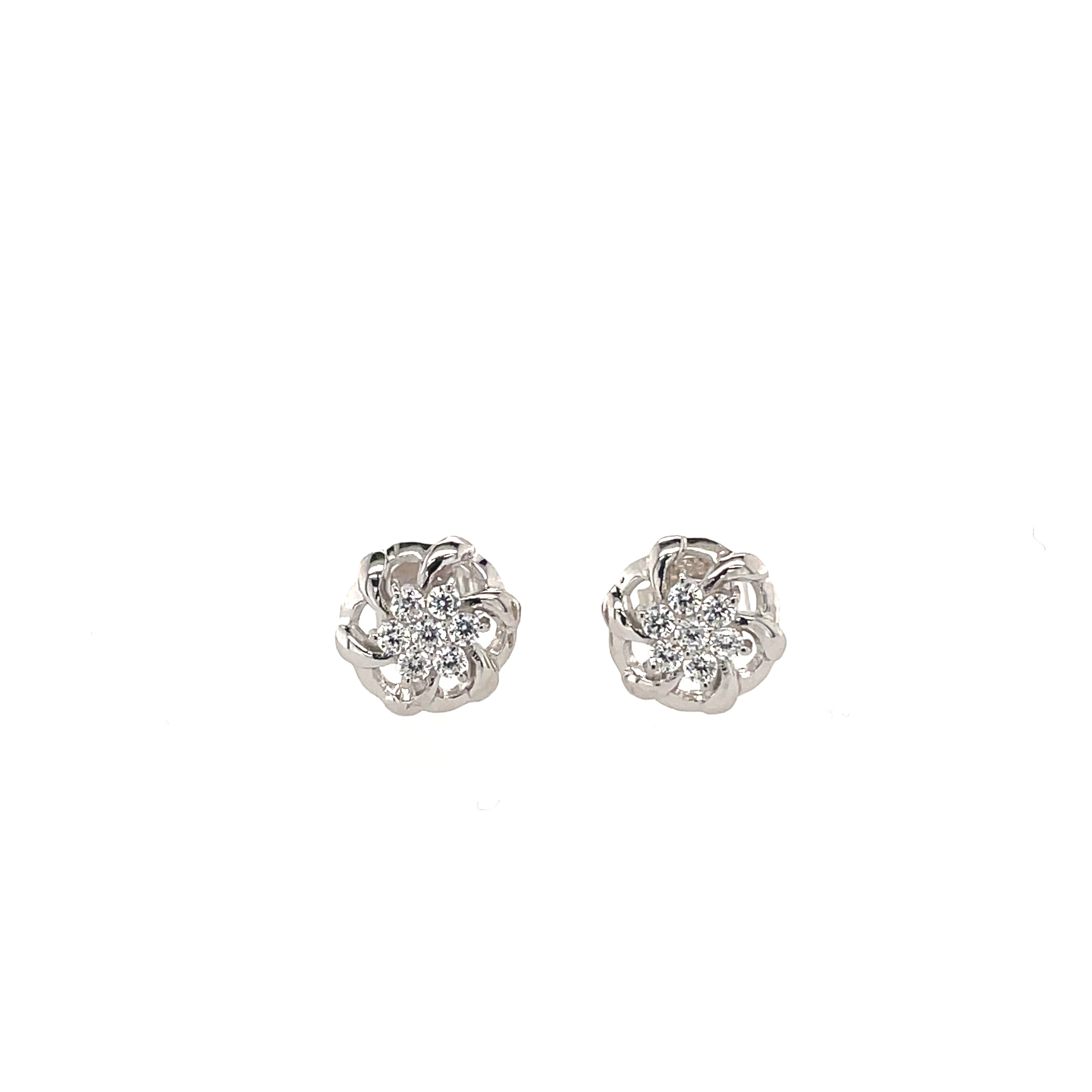 Silver CZ Studs - MJ008 - Hallmark Jewellers Formby & The Jewellers Bench Widnes