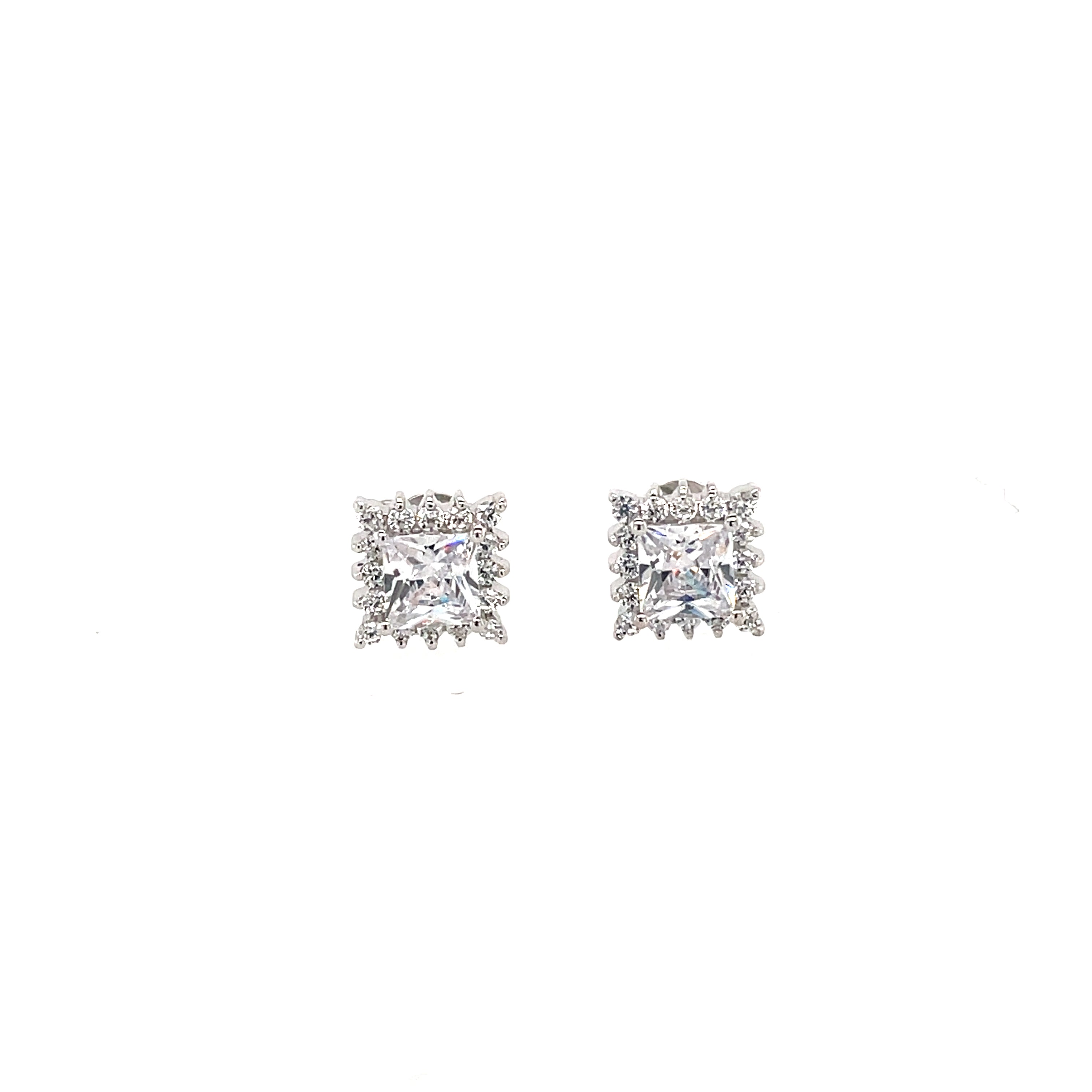 Silver CZ Studs - MJ017 - Hallmark Jewellers Formby & The Jewellers Bench Widnes