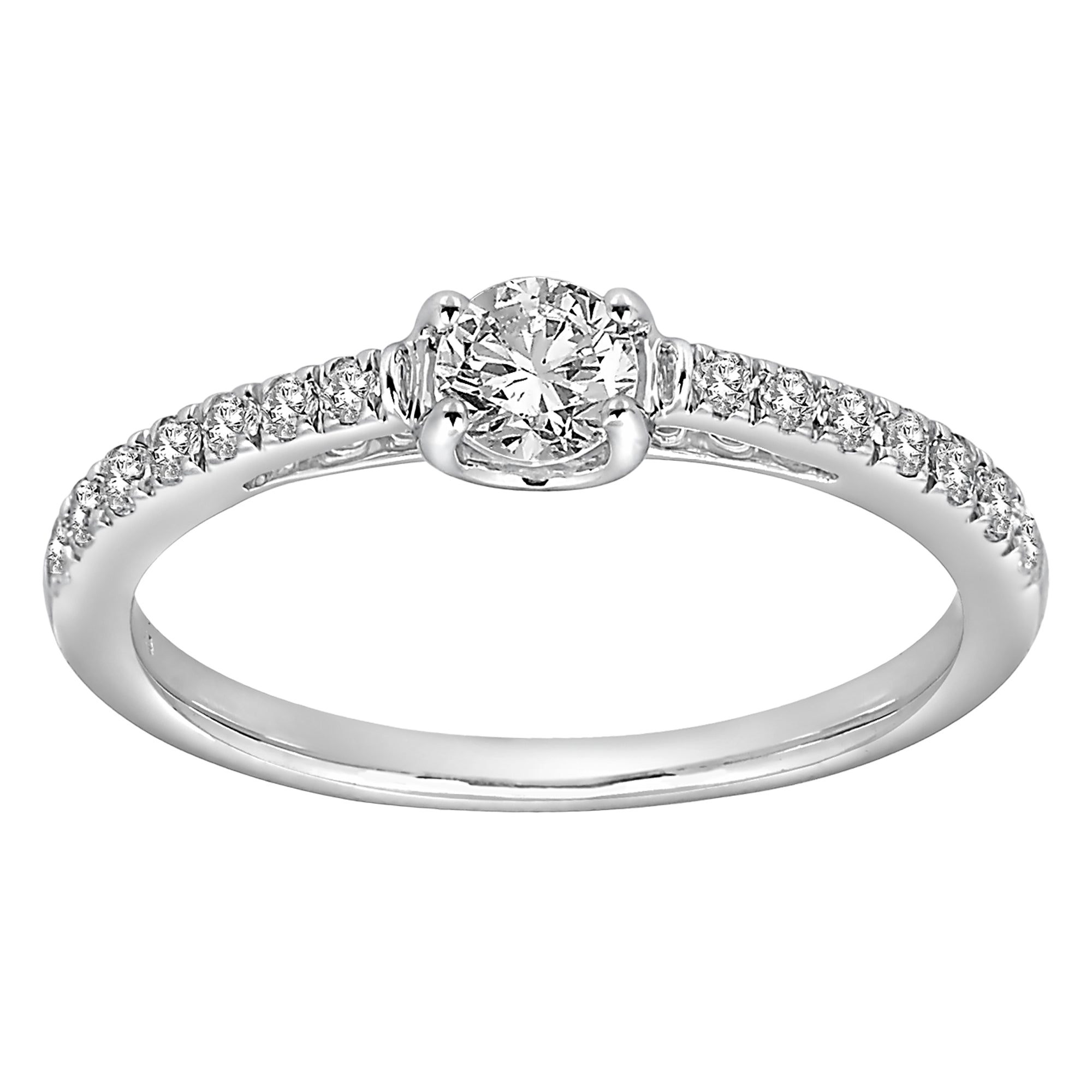 Sterling Silver Cubic Zirconia 0.50ct Ring - AK1045 - Hallmark Jewellers Formby & The Jewellers Bench Widnes