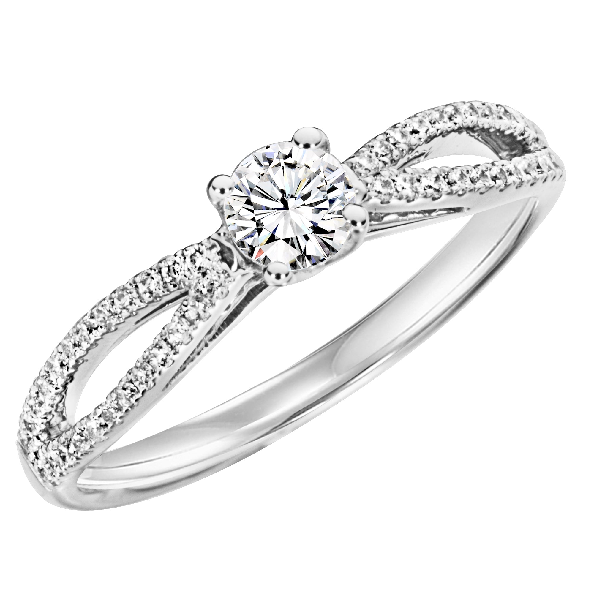 Sterling Silver Cubic Zirconia 0.50ct Ring - AK1017 - Hallmark Jewellers Formby & The Jewellers Bench Widnes