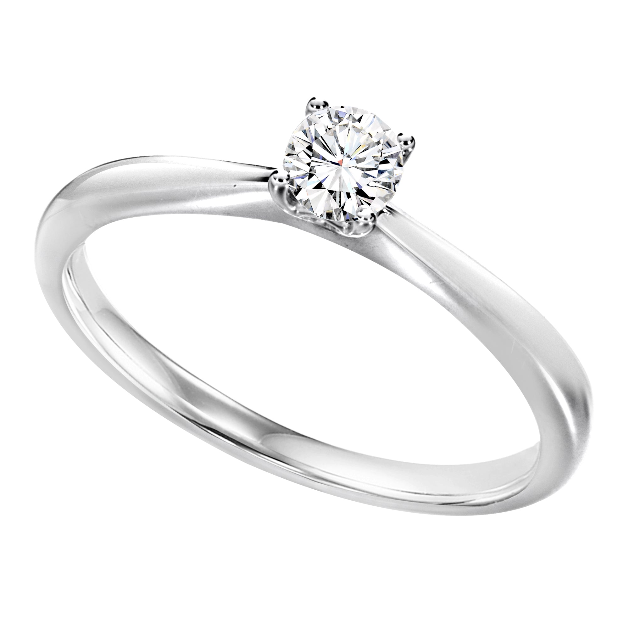 Sterling Silver Cubic Zirconia 0.40ct Ring - AK1037 - Hallmark Jewellers Formby & The Jewellers Bench Widnes