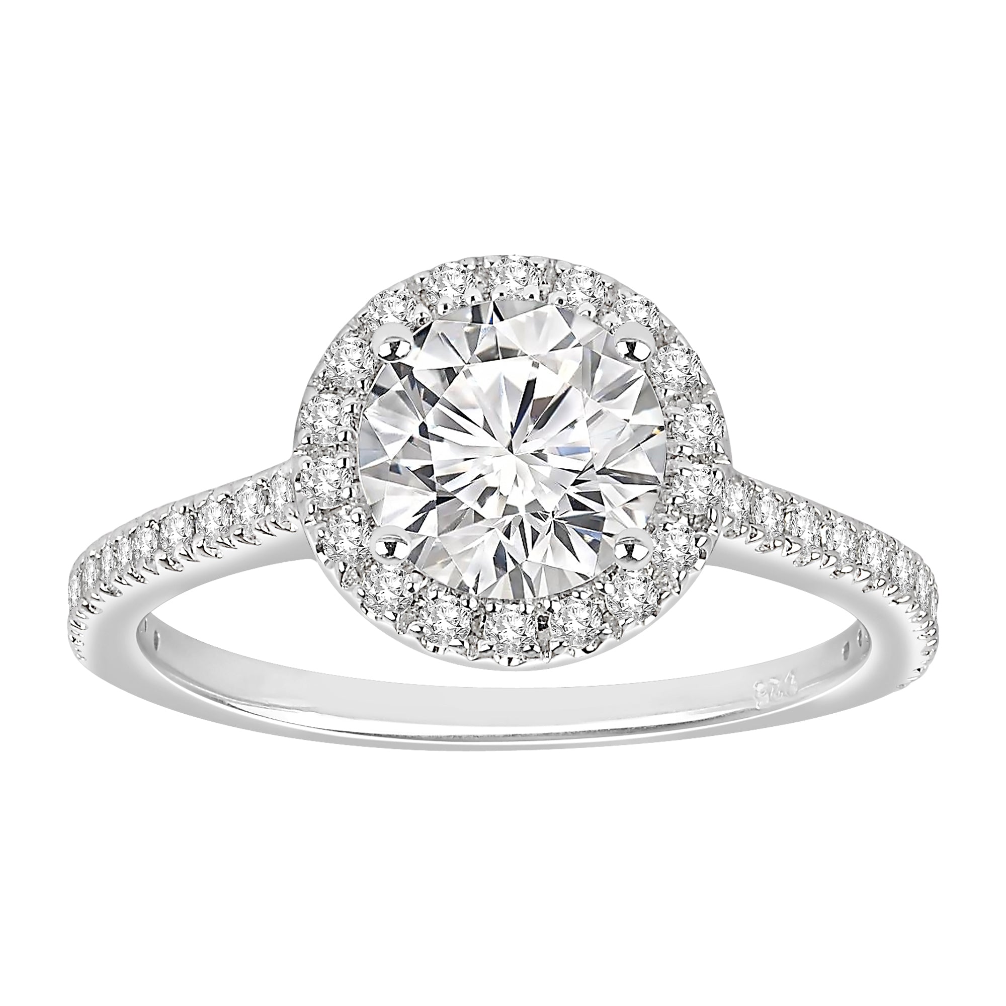 Sterling Silver Cubic zirconia 1.00ct Ring - AK1030 - Hallmark Jewellers Formby & The Jewellers Bench Widnes