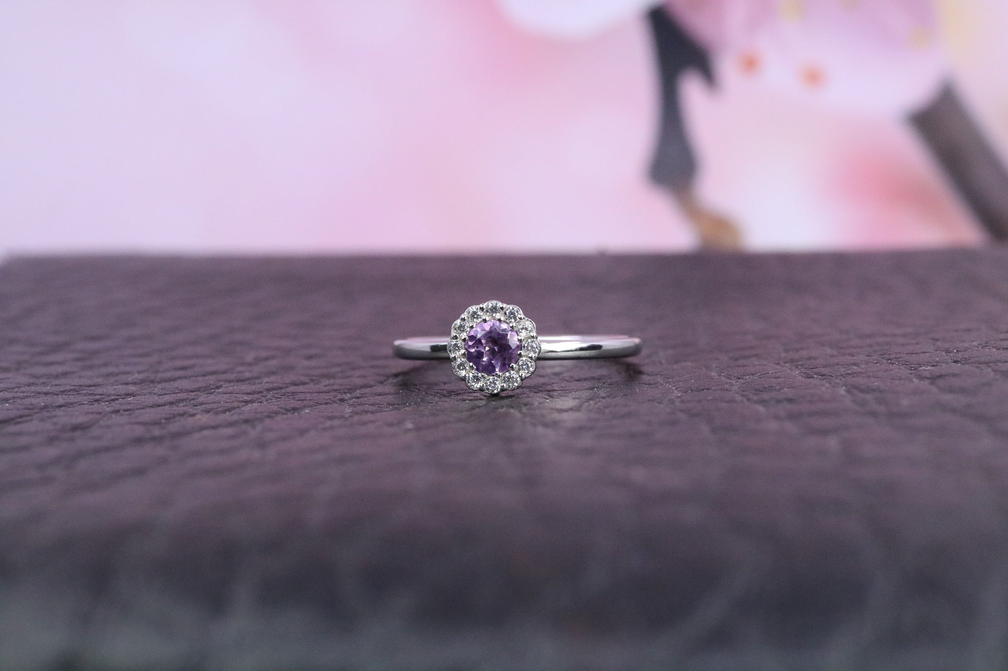 Sterling Silver & February Birthstone Ring - AK1099 - Hallmark Jewellers Formby & The Jewellers Bench Widnes