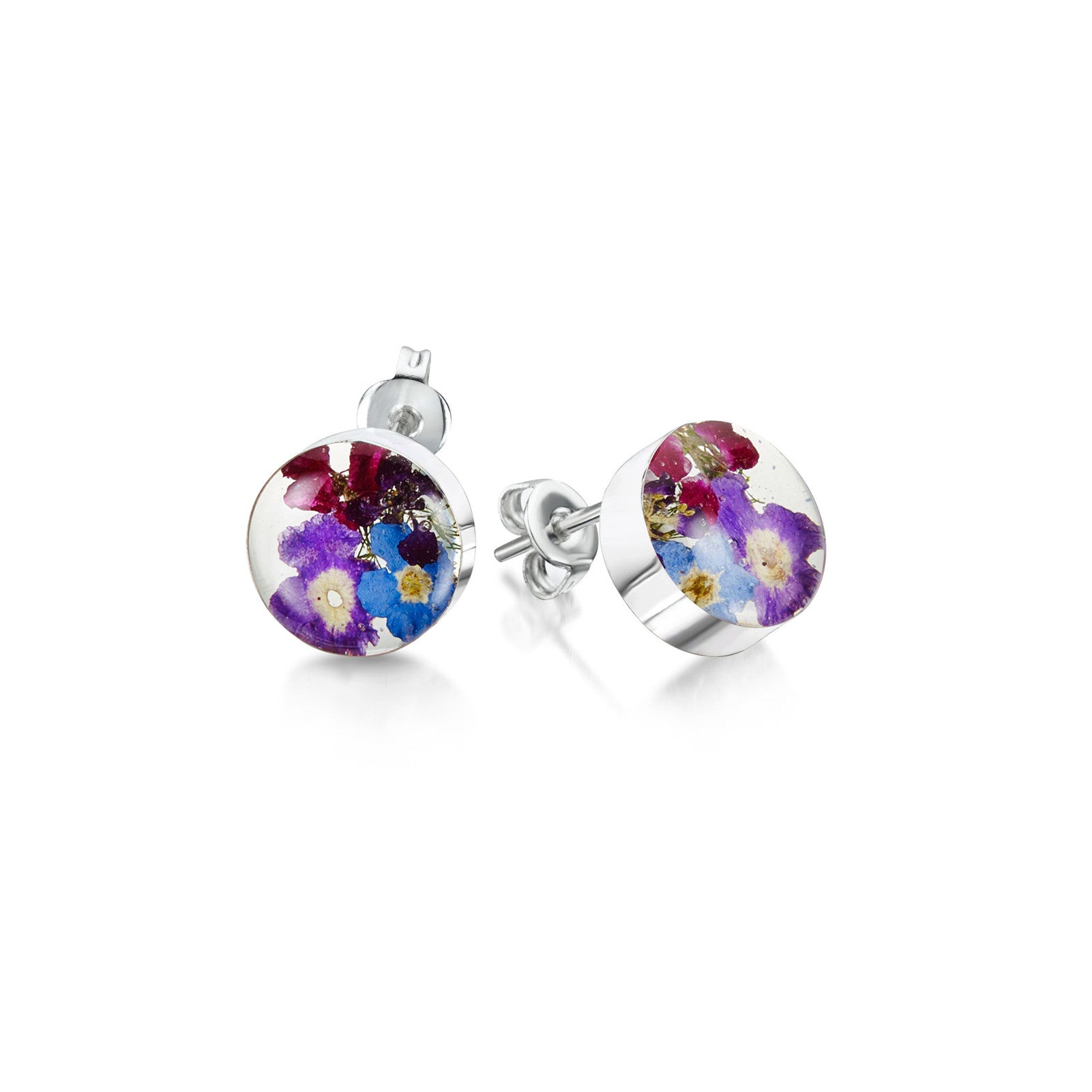 Flower Earrings - Sterling silver - BLE01 - Hallmark Jewellers Formby & The Jewellers Bench Widnes