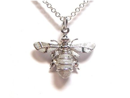 Solid Sterling Silver MiniBee Pendant - Hallmark Jewellers Formby & The Jewellers Bench Widnes