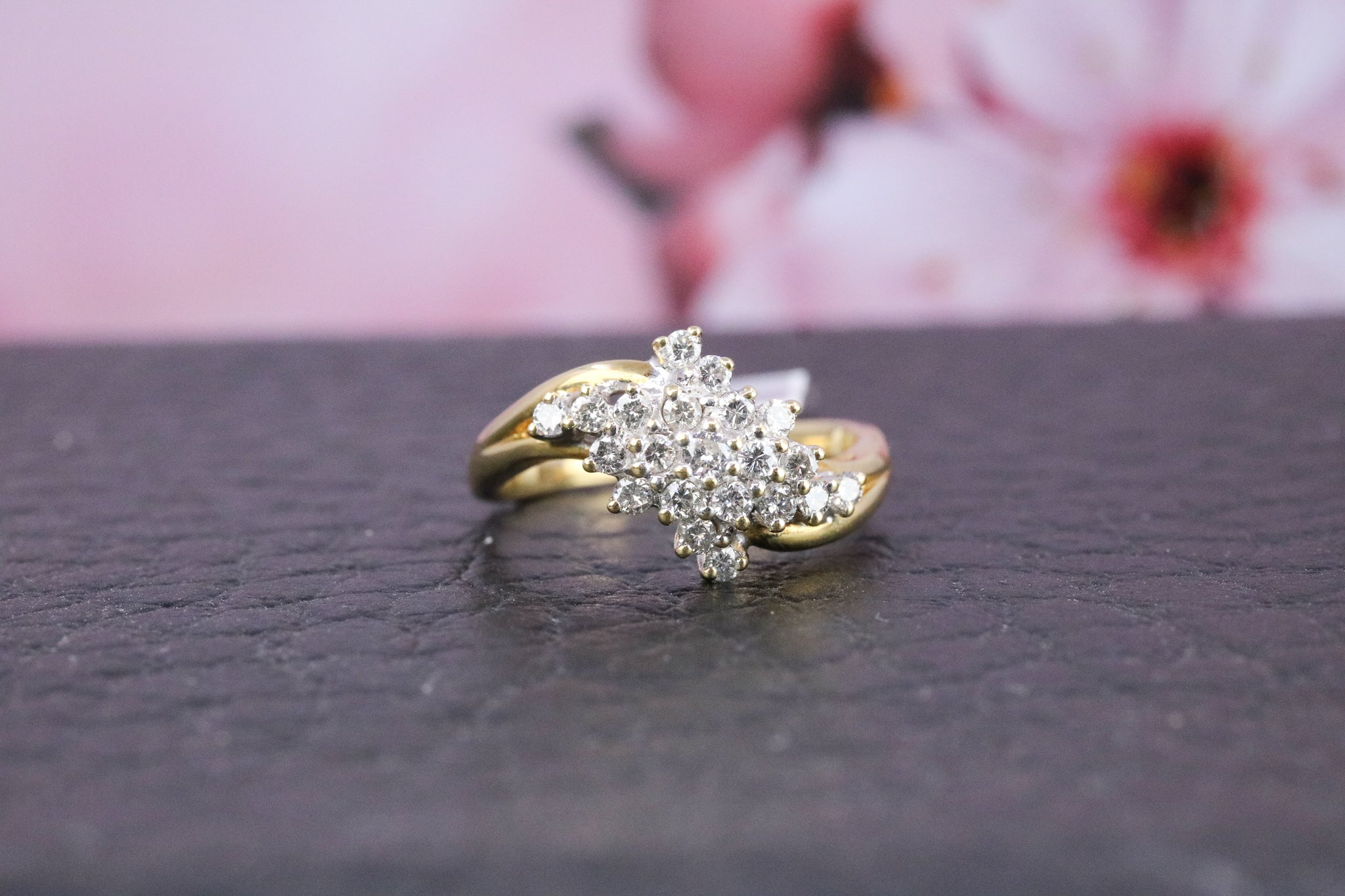 18ct Yellow Gold Diamond Ring - HJ2247 - Hallmark Jewellers Formby & The Jewellers Bench Widnes