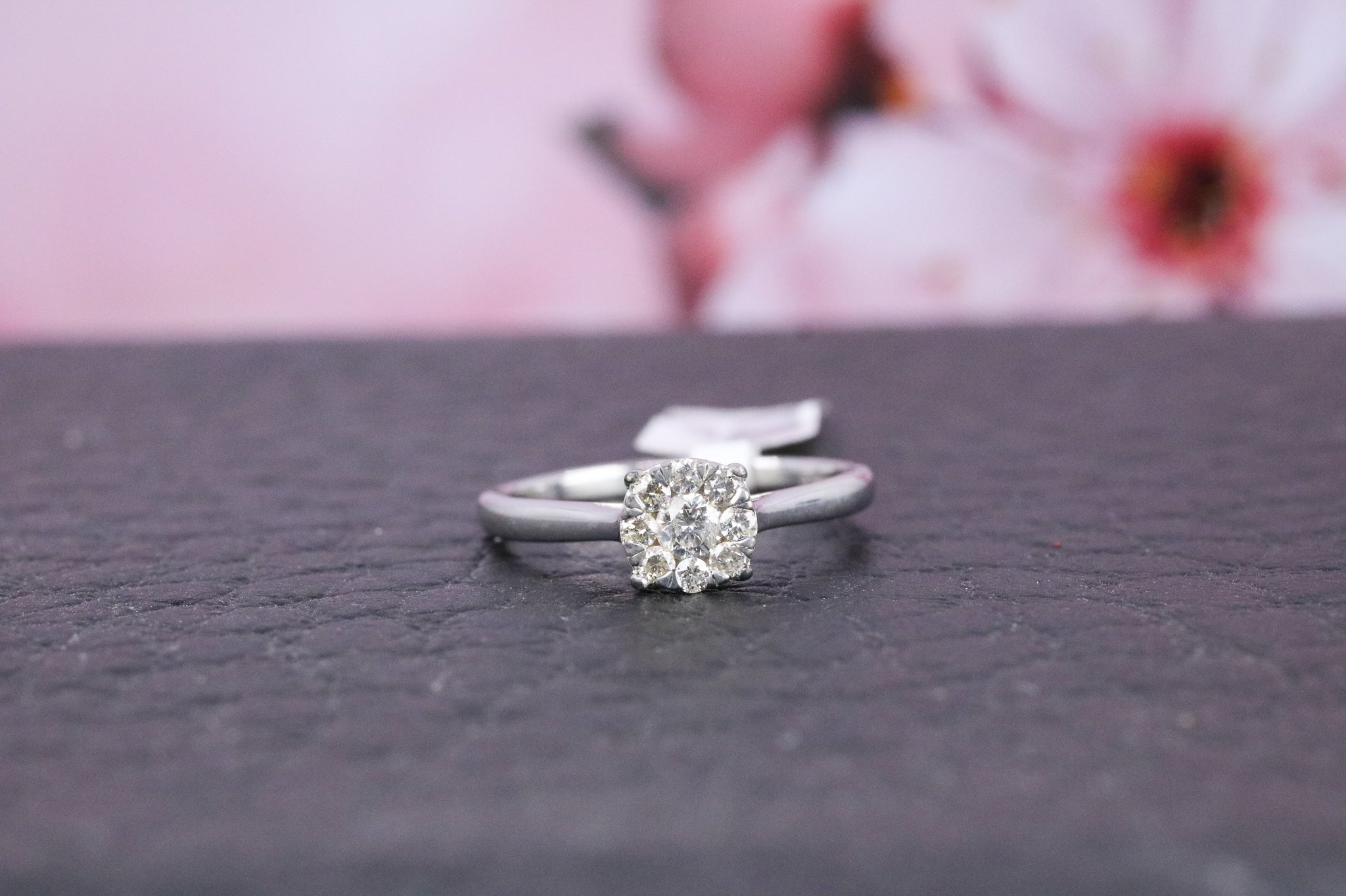 9ct White Gold Diamond Ring - HJ2272 - Hallmark Jewellers Formby & The Jewellers Bench Widnes
