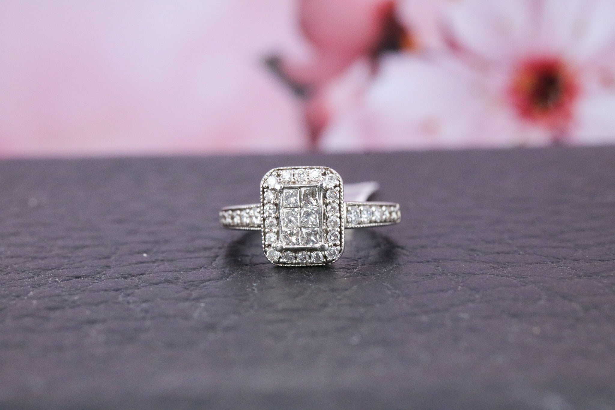 9ct White Gold Diamond Ring - HJ2359 - Hallmark Jewellers Formby & The Jewellers Bench Widnes