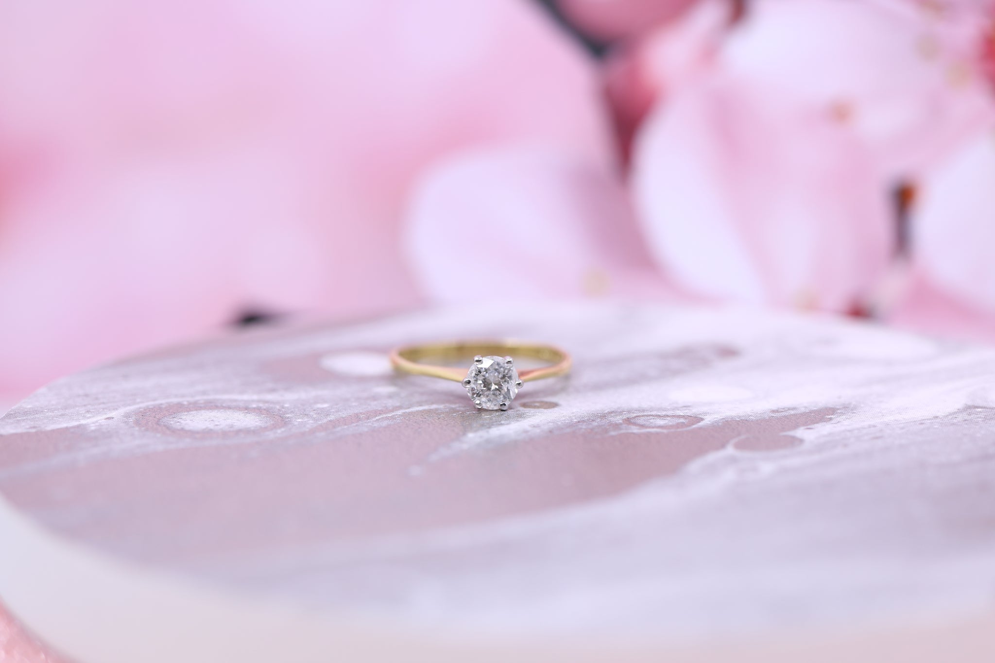 18ct Yellow Gold Diamond Ring 0.62ct - W1841 - Hallmark Jewellers Formby & The Jewellers Bench Widnes