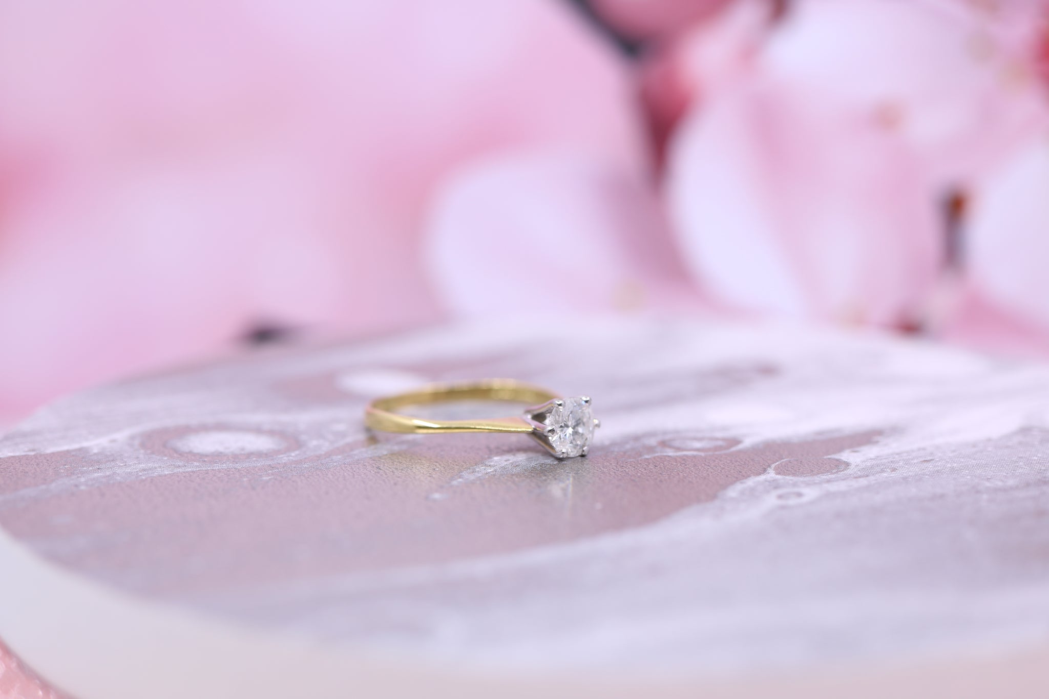 18ct Yellow Gold Diamond Ring 0.62ct - W1841 - Hallmark Jewellers Formby & The Jewellers Bench Widnes
