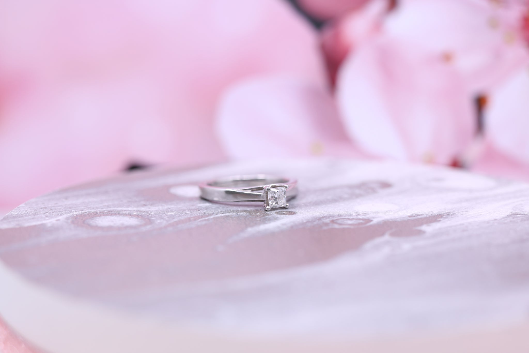 Platinum Diamond Ring 0.45ct - W1855 - Hallmark Jewellers Formby & The Jewellers Bench Widnes