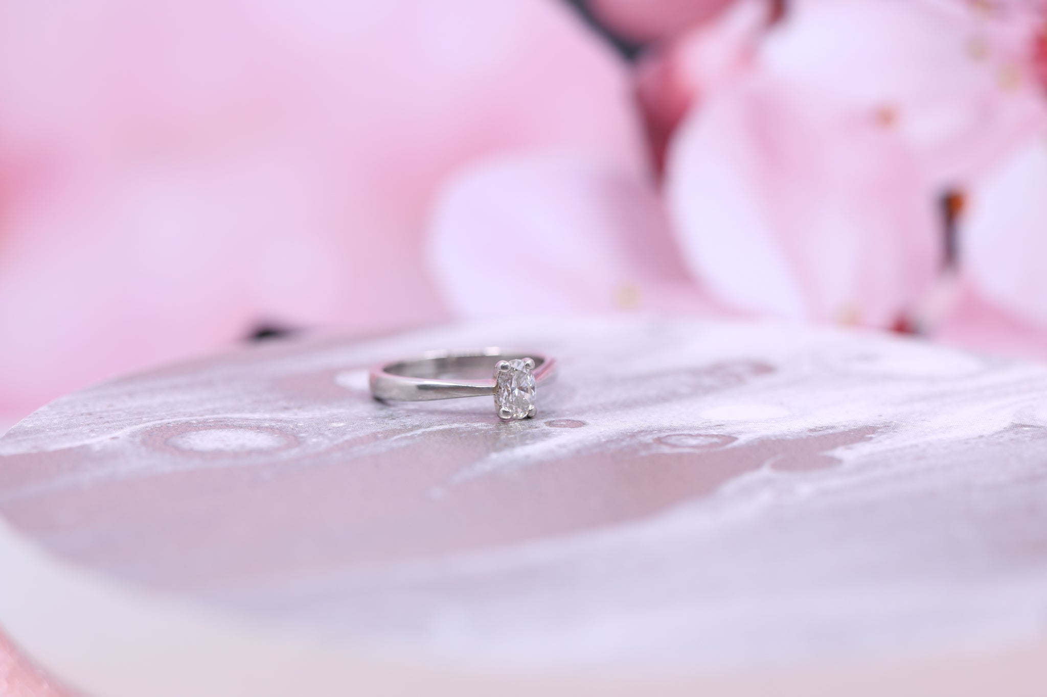 Platinum Diamond Ring 0.45ct - W1813 - Hallmark Jewellers Formby & The Jewellers Bench Widnes