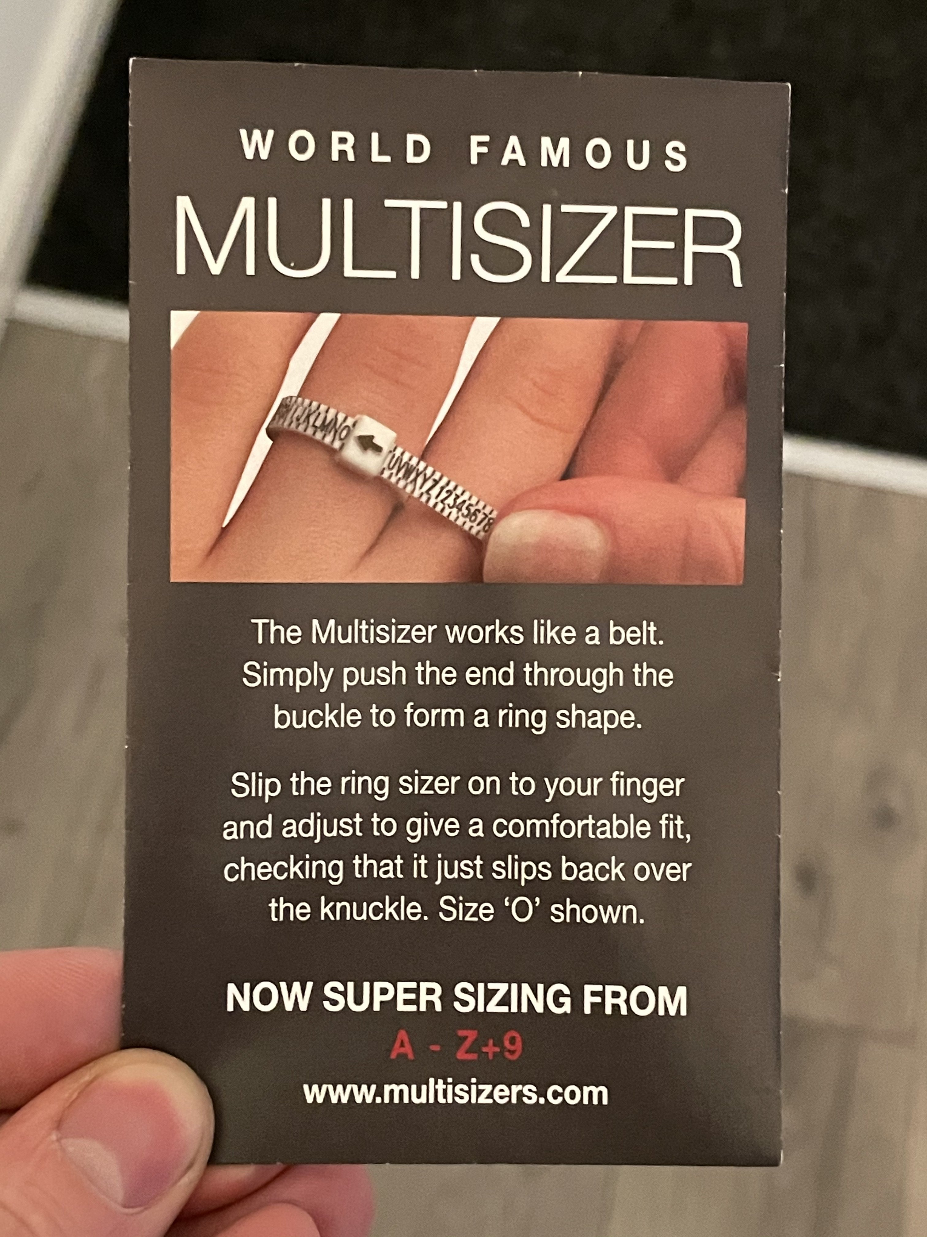 Free Multisizer Finger Gauge - Hallmark Jewellers Formby & The Jewellers Bench Widnes