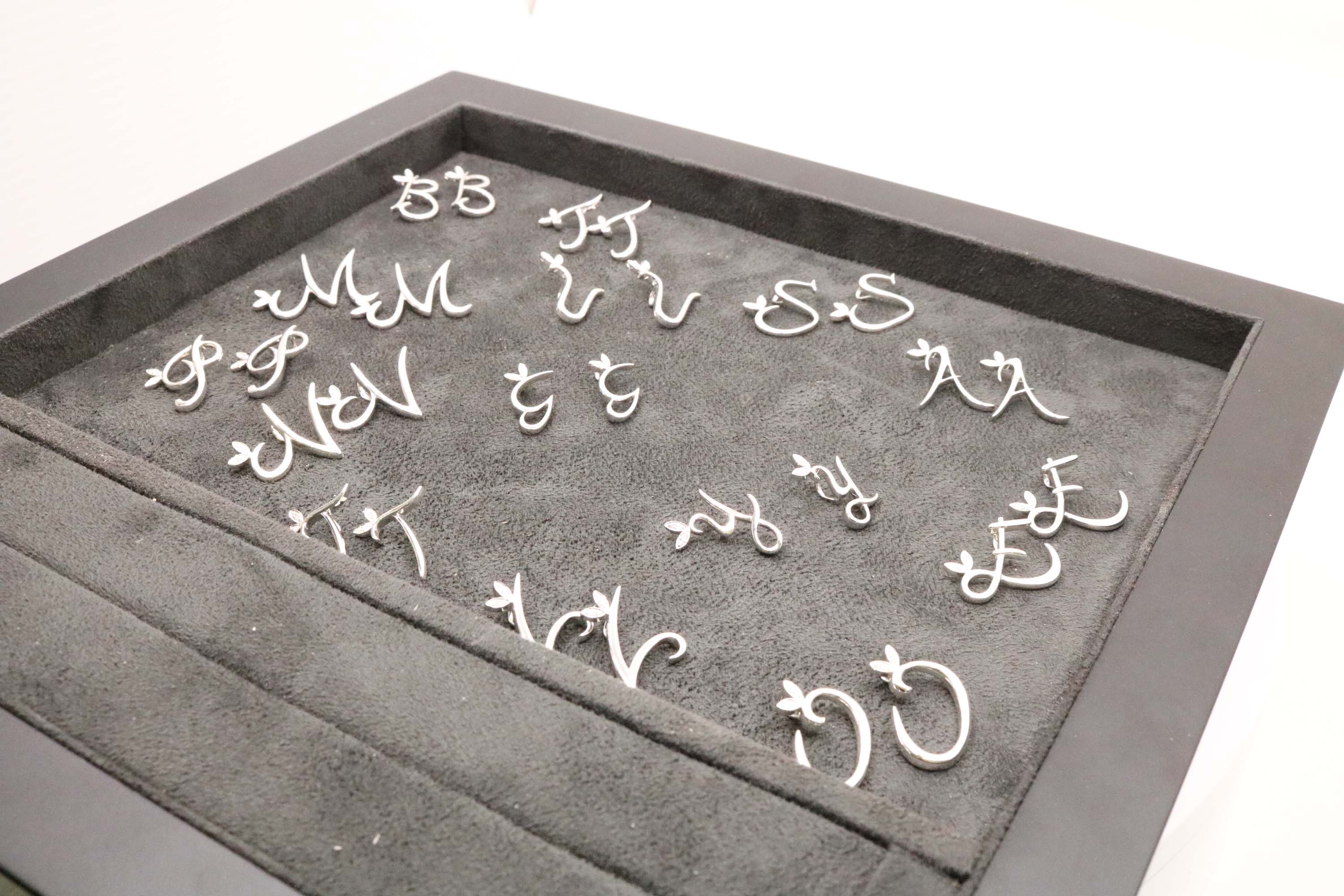 Silver Initial with Diamond Detail - Hallmark Jewellers Formby & The Jewellers Bench Widnes
