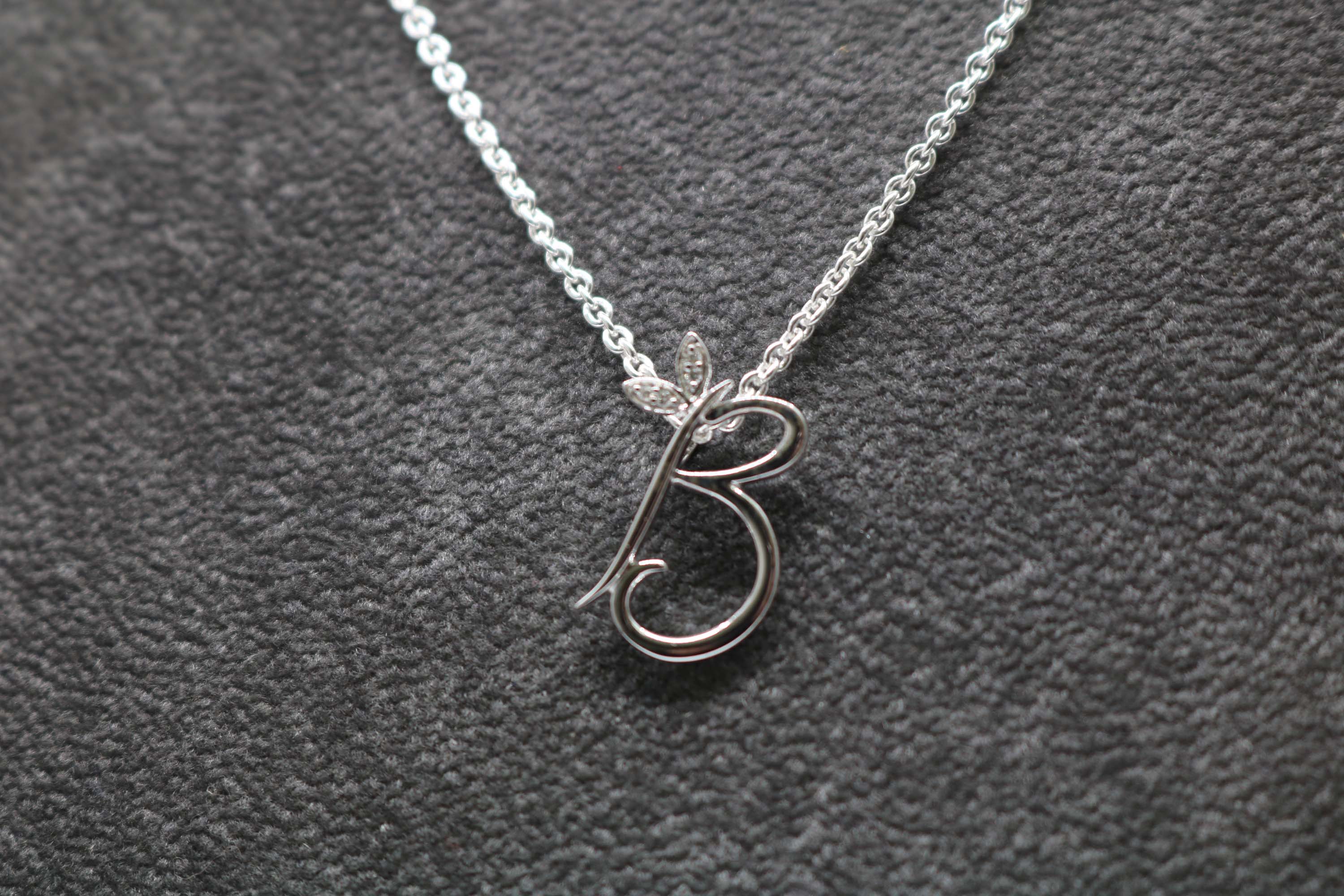Silver Initial with Diamond Detail - Hallmark Jewellers Formby & The Jewellers Bench Widnes
