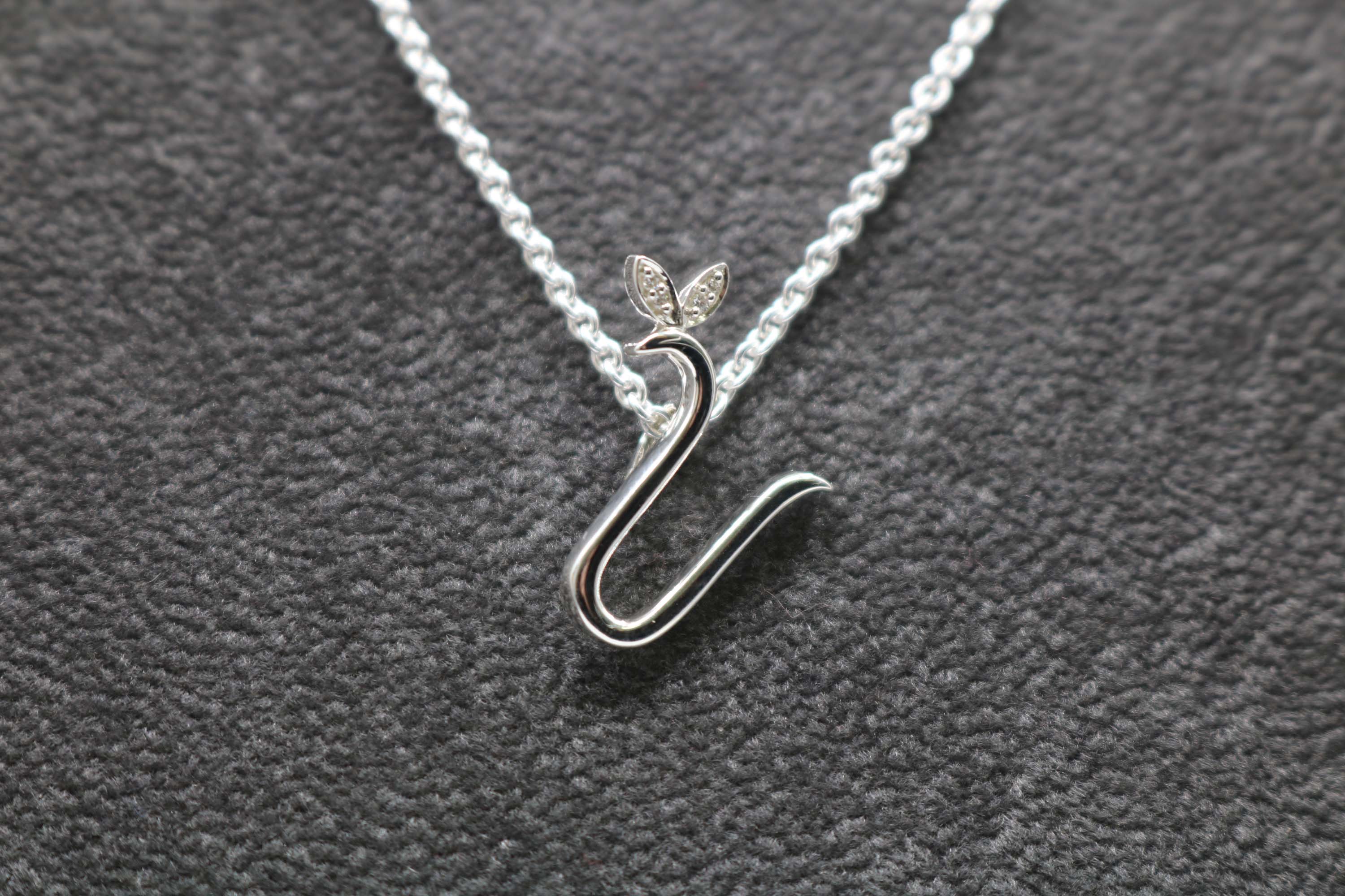 Silver Initial with Diamond Detail - Hallmark Jewellers Formby & The Jewellers Bench Widnes