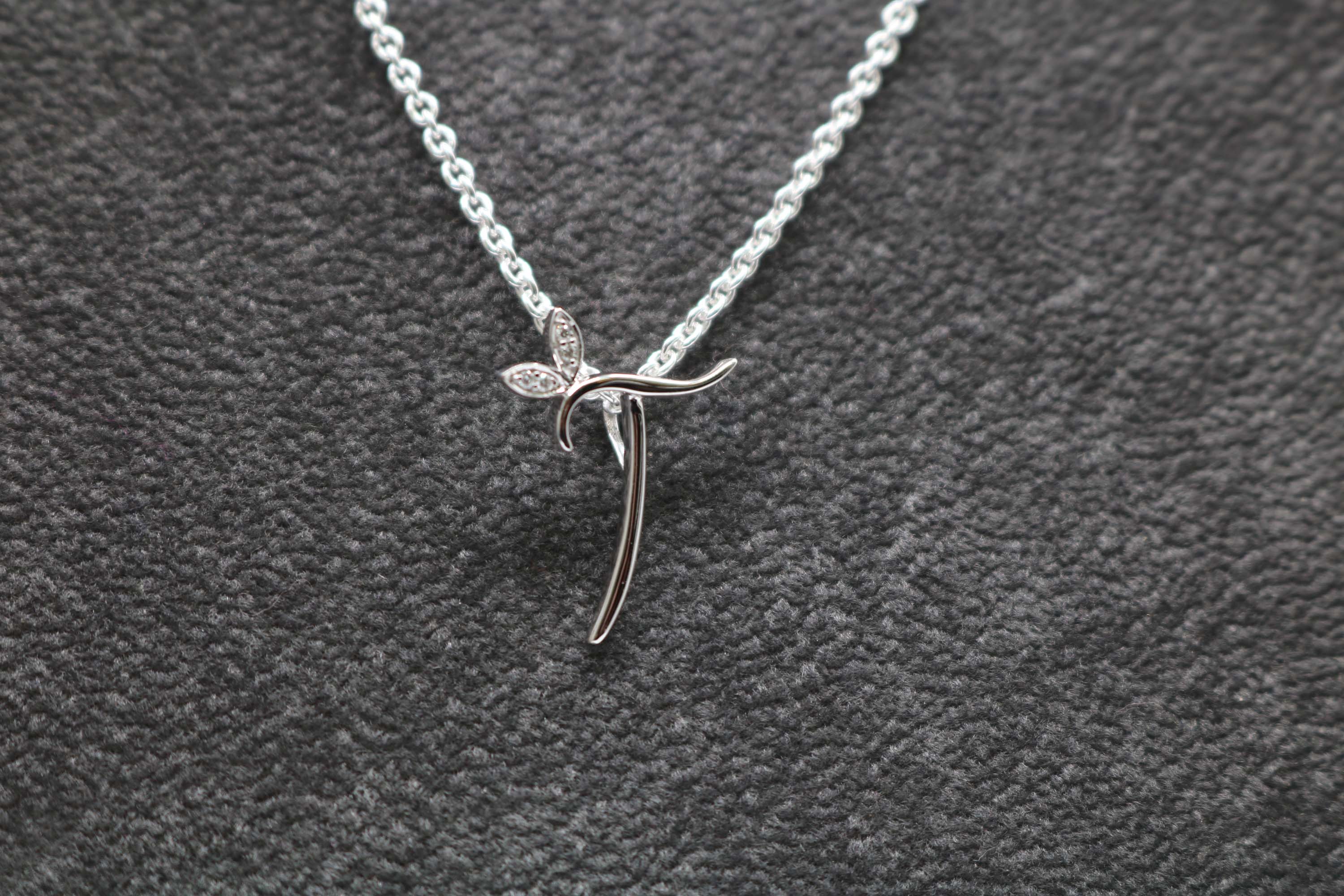 Silver Initial with Diamond Detail - Hallmark Jewellers Formby & The Jewellers Bench Widnes