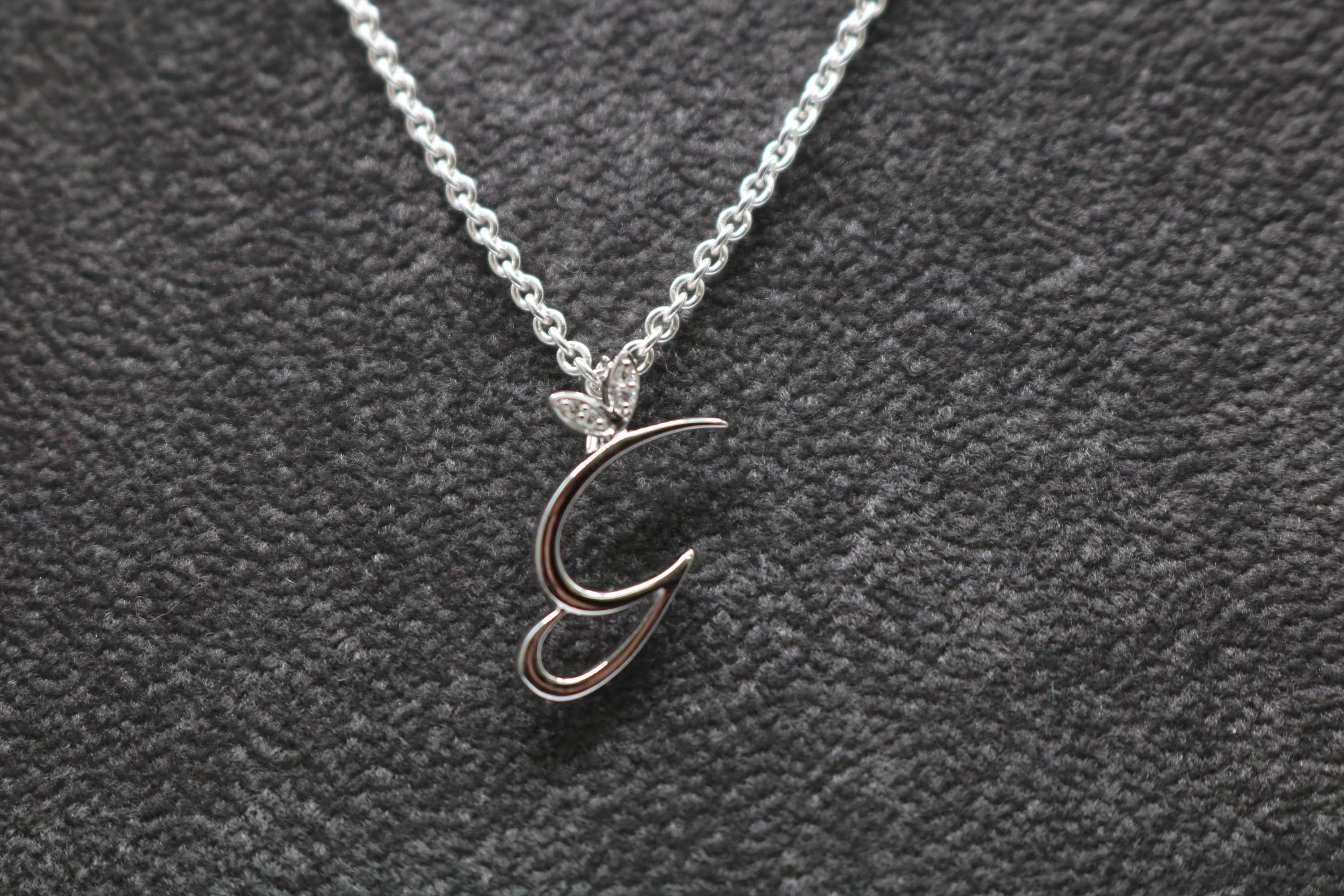Silver Initial with Diamond Detail - Hallmark Jewellers Formby & The Jewellers Bench Widnes