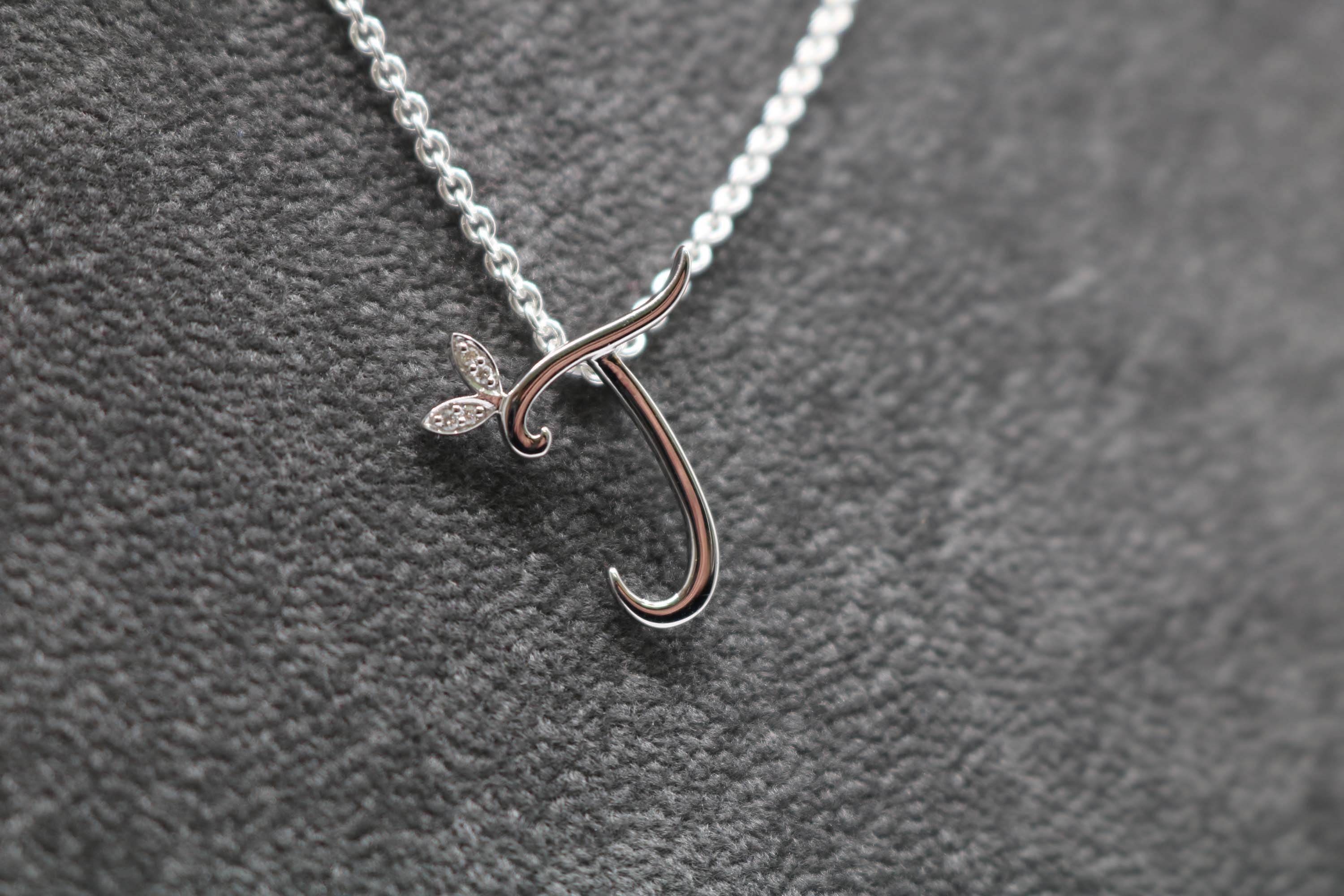 Silver Initial with Diamond Detail - Hallmark Jewellers Formby & The Jewellers Bench Widnes