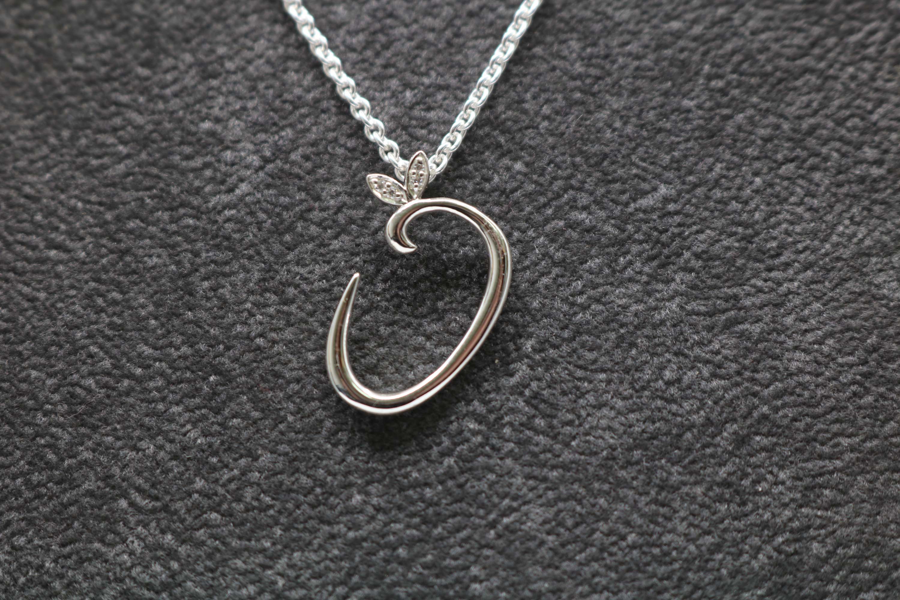 Silver Initial with Diamond Detail - Hallmark Jewellers Formby & The Jewellers Bench Widnes