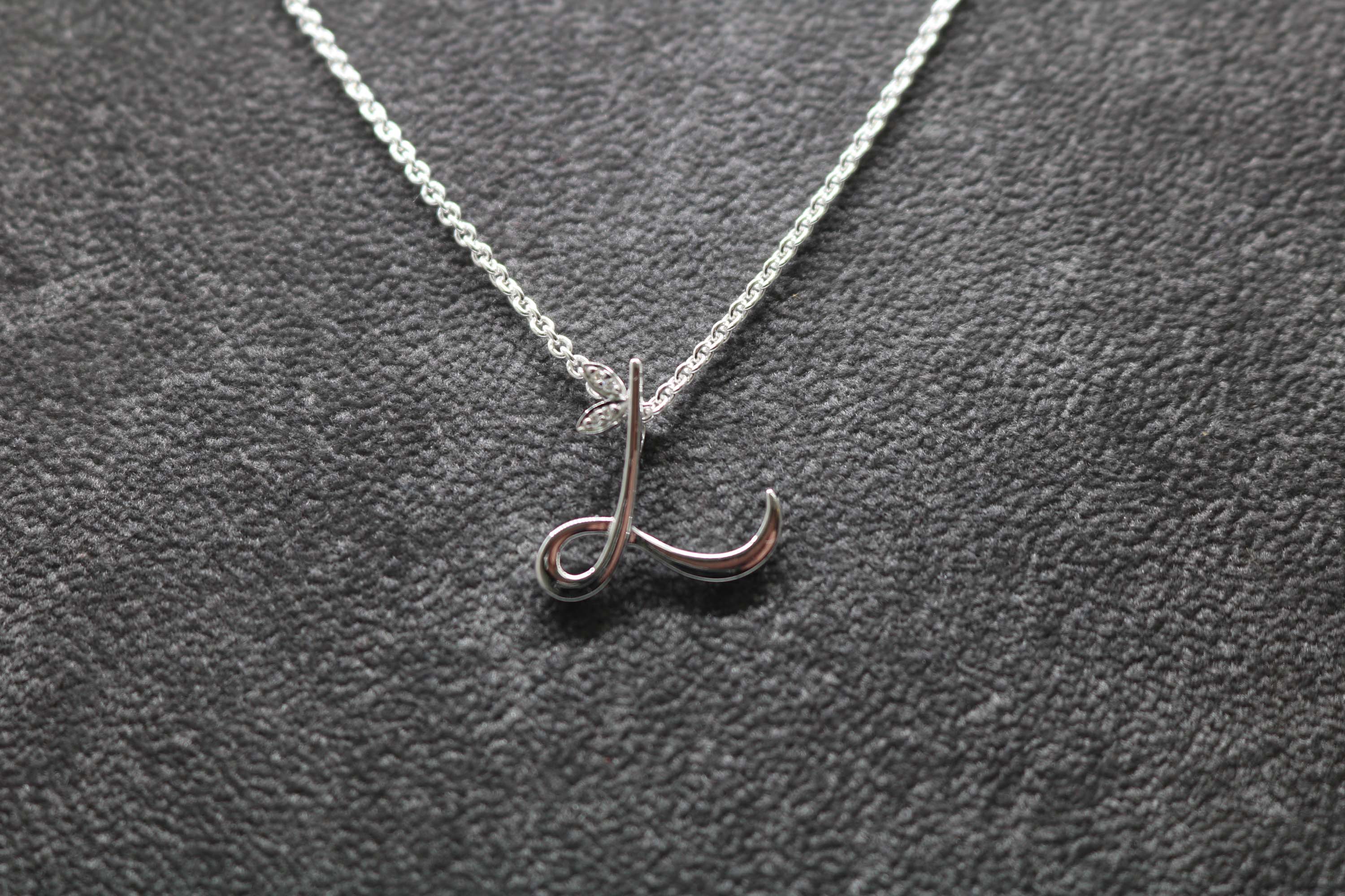 Silver Initial with Diamond Detail - Hallmark Jewellers Formby & The Jewellers Bench Widnes