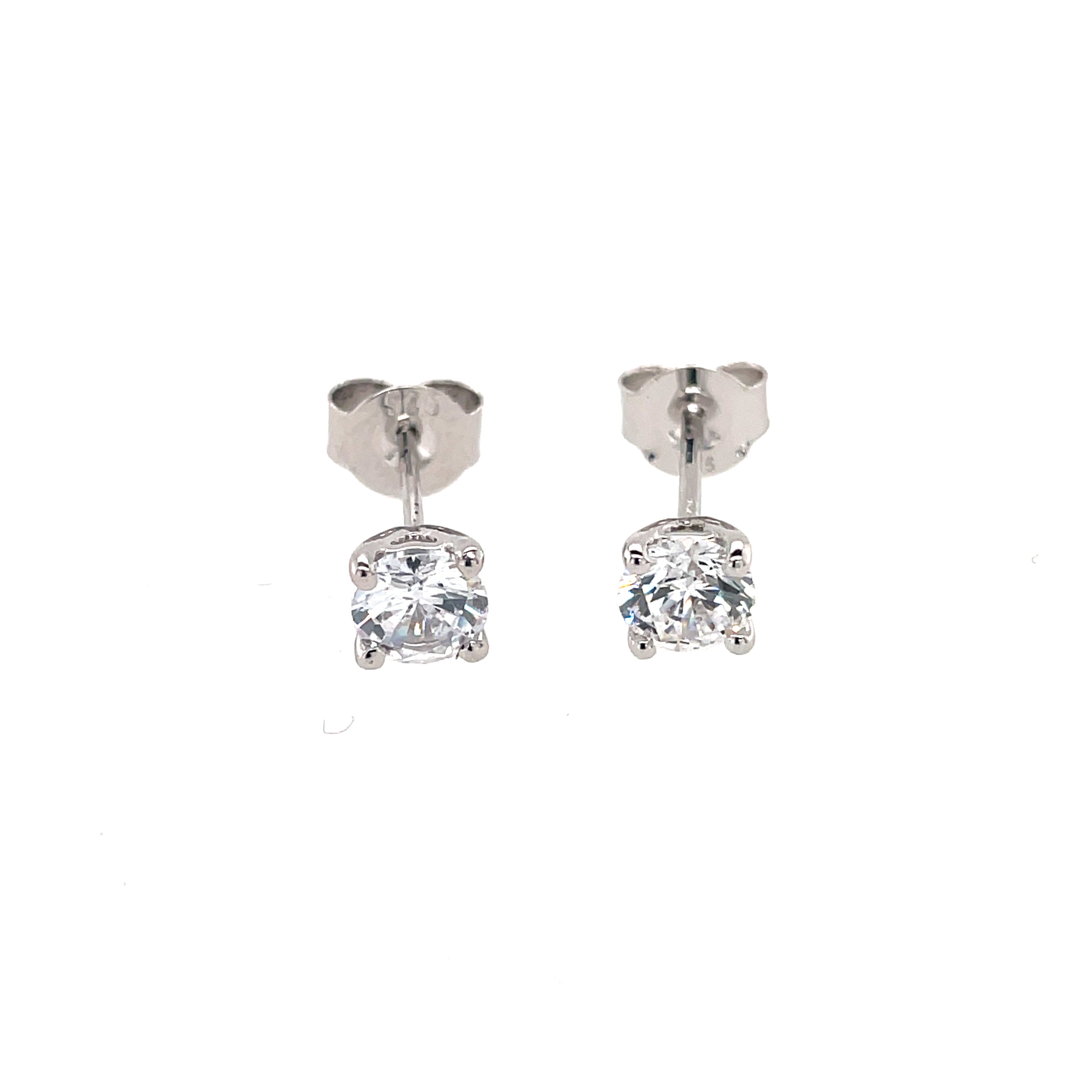 Silver CZ Studs - MJ003 - Hallmark Jewellers Formby & The Jewellers Bench Widnes