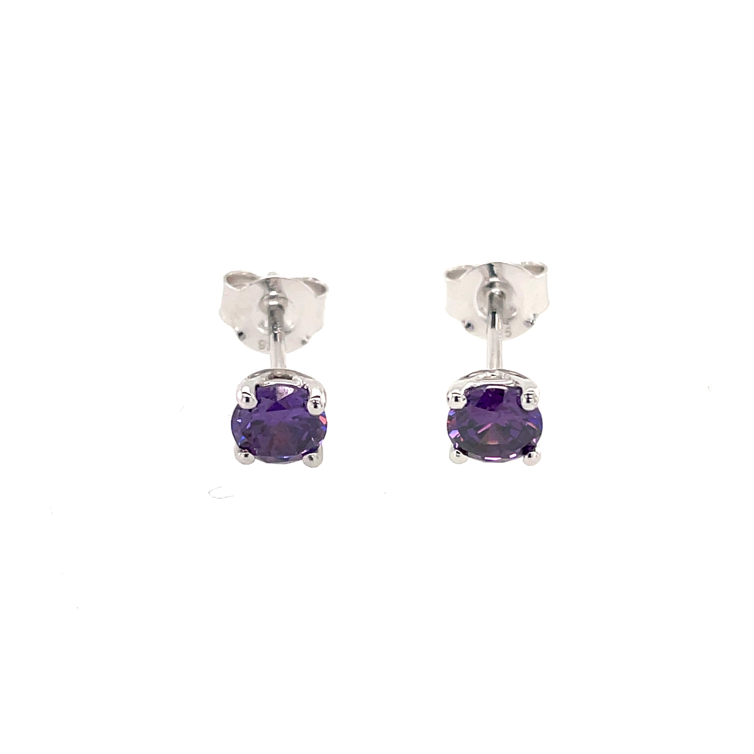 Silver CZ Studs - MJ003 - Hallmark Jewellers Formby & The Jewellers Bench Widnes