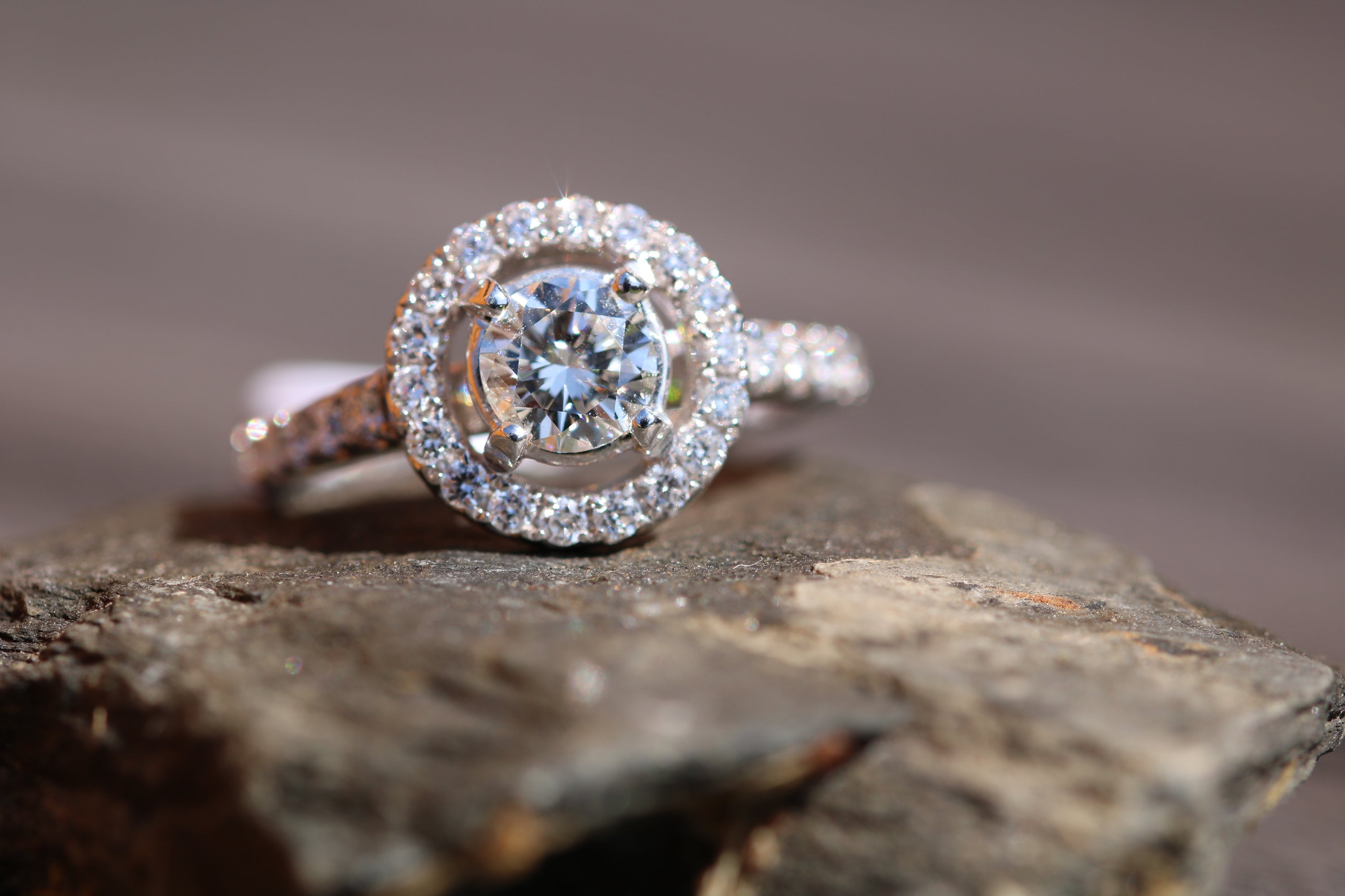 18ct White Gold Diamond Engagement Ring 1.36ct - HJ101 - Hallmark Jewellers Formby & The Jewellers Bench Widnes