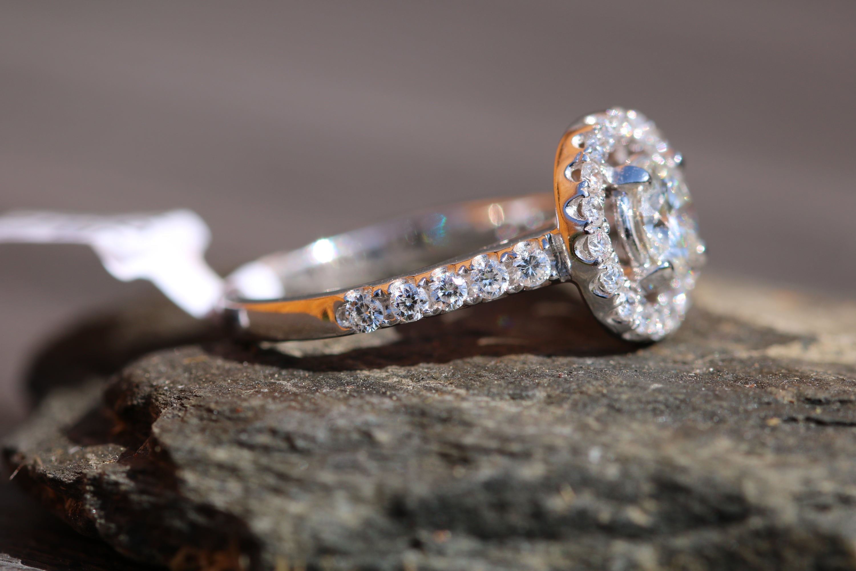 18ct White Gold Diamond Engagement Ring 1.36ct - HJ101 - Hallmark Jewellers Formby & The Jewellers Bench Widnes