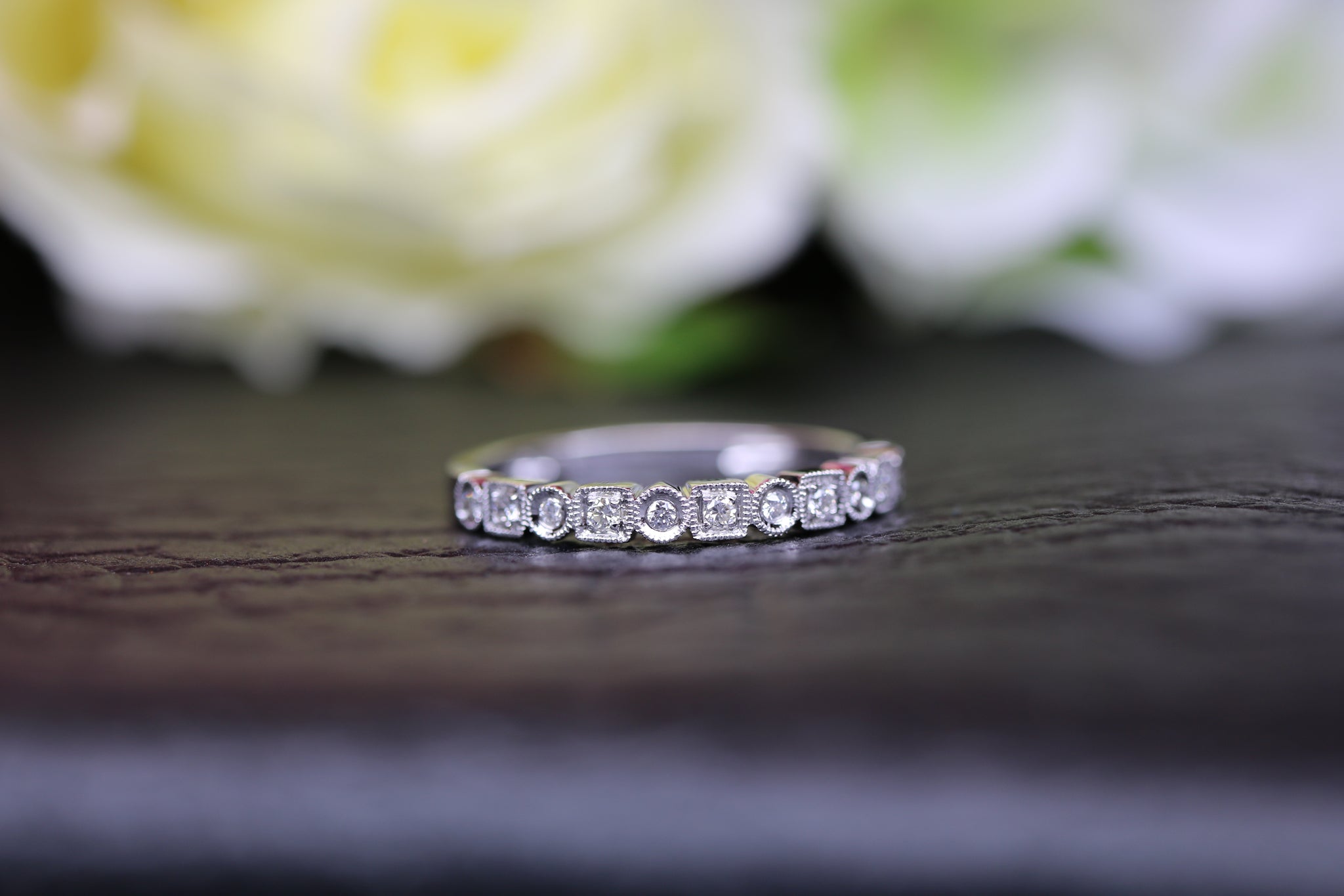 9ct White Gold Diamond Ring - HJ2055 - Hallmark Jewellers Formby & The Jewellers Bench Widnes