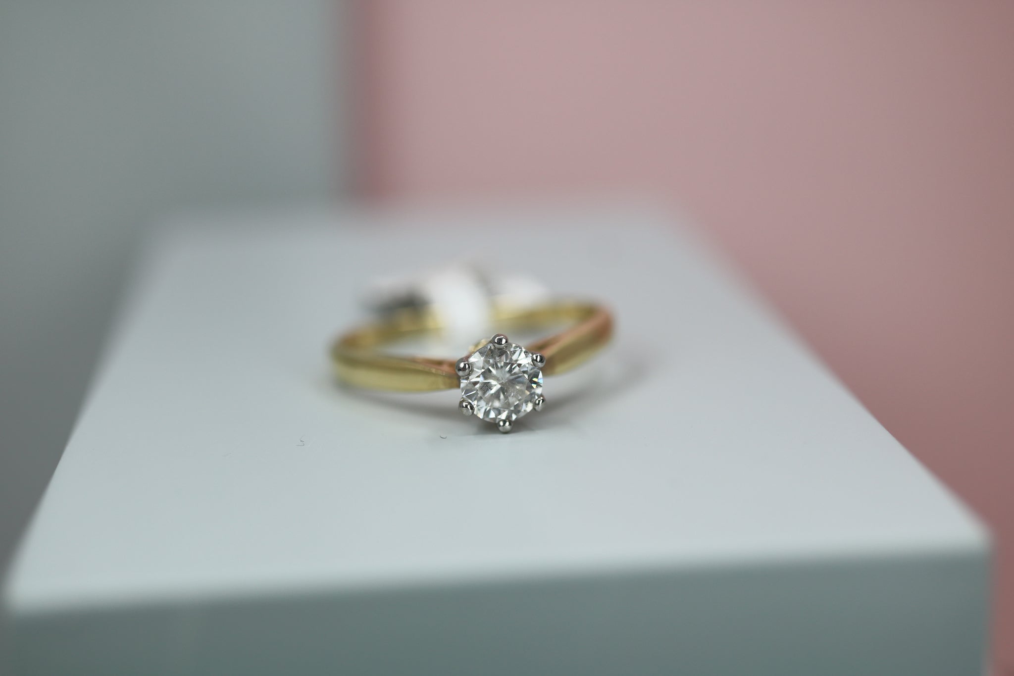 18ct Yellow Gold Diamond Engagement Ring - HJ2102 - Hallmark Jewellers Formby & The Jewellers Bench Widnes