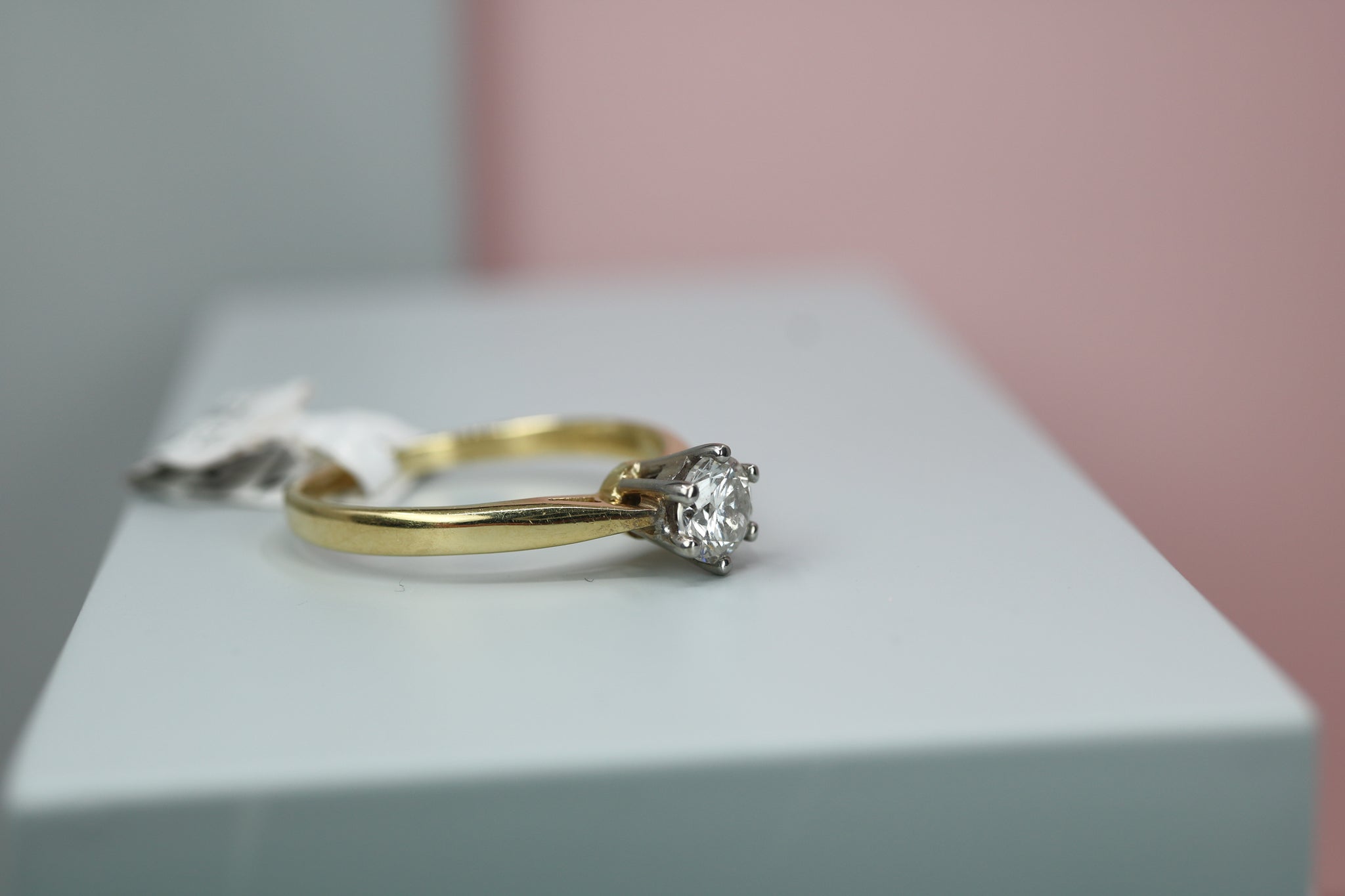 18ct Yellow Gold Diamond Engagement Ring - HJ2102 - Hallmark Jewellers Formby & The Jewellers Bench Widnes