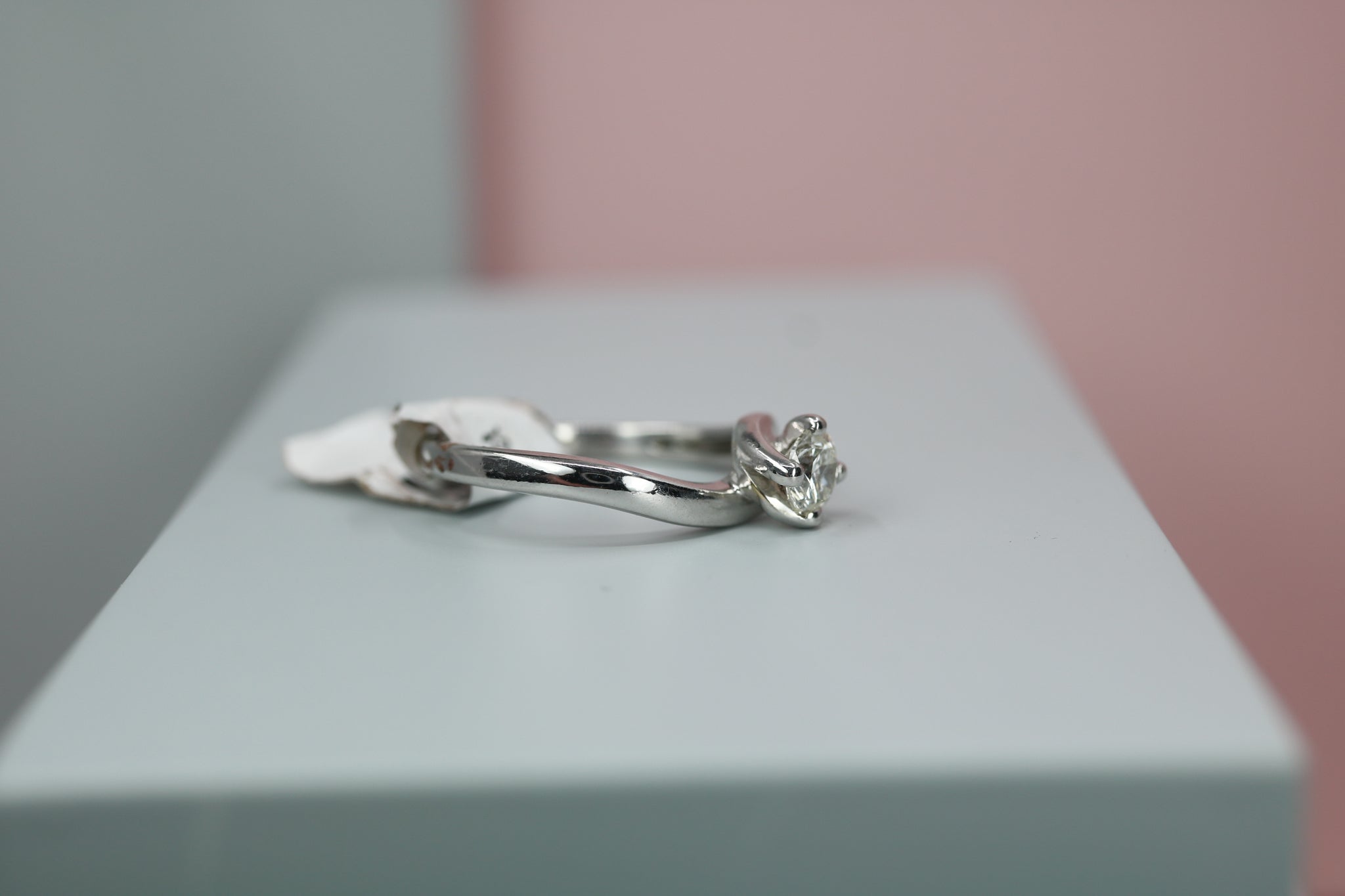 18ct White Gold Diamond Ring 0.33ct- HJ2085 - Hallmark Jewellers Formby & The Jewellers Bench Widnes