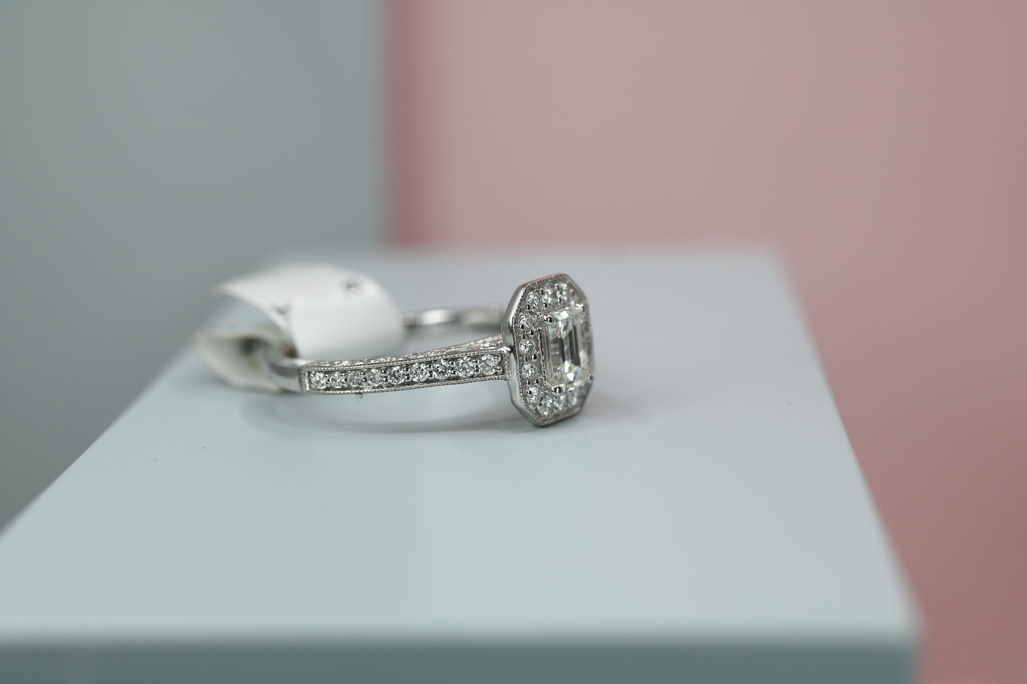18ct White Gold Diamond Cluster Ring - HJ2115 - Hallmark Jewellers Formby & The Jewellers Bench Widnes