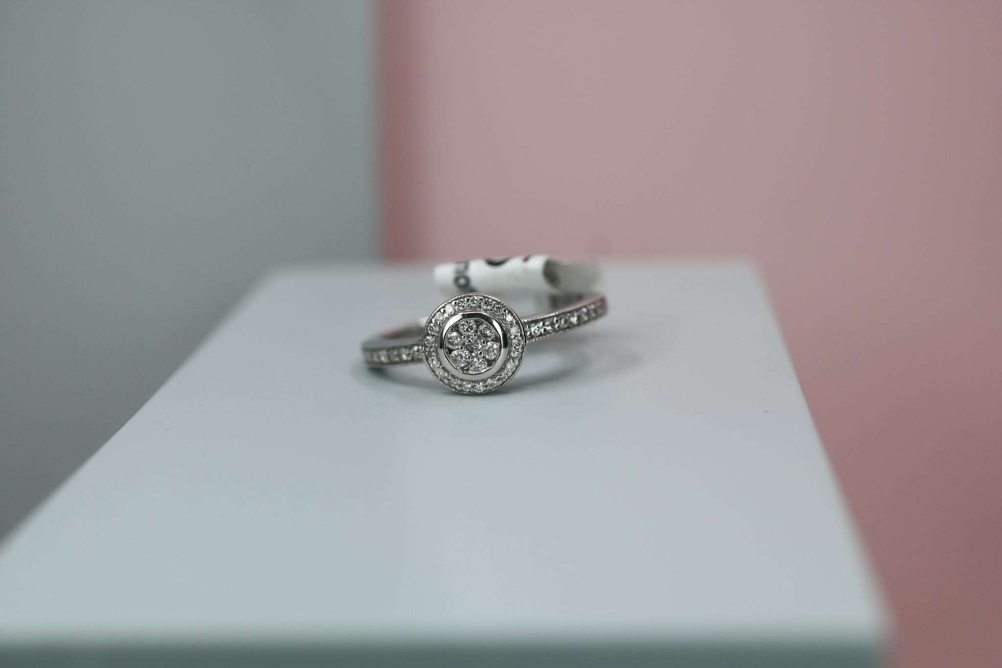 18ct White Gold Diamond Ring 0.25ct - HJ2086 - Hallmark Jewellers Formby & The Jewellers Bench Widnes