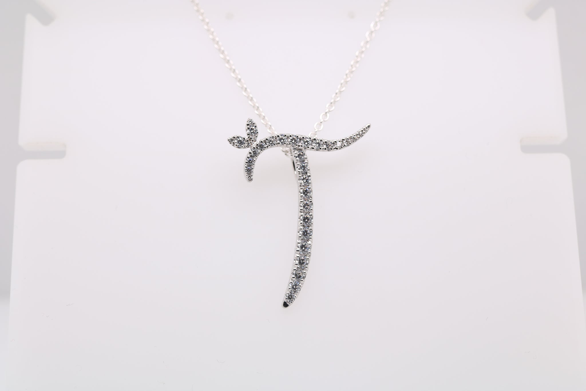 Sterling Silver & Full CZ Initial Large - MJI007 - Hallmark Jewellers Formby & The Jewellers Bench Widnes