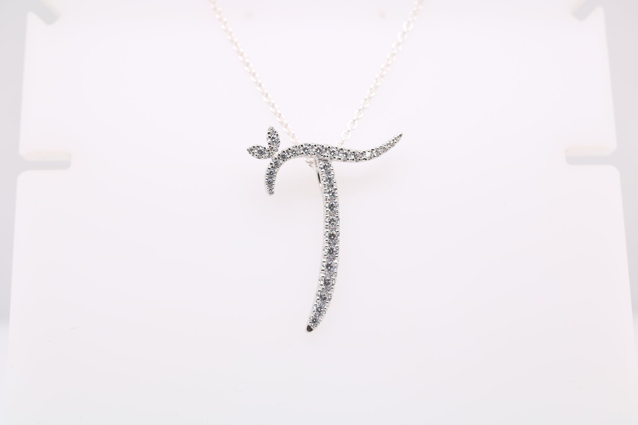 Sterling Silver & Full CZ Initial Large - MJI007 - Hallmark Jewellers Formby & The Jewellers Bench Widnes